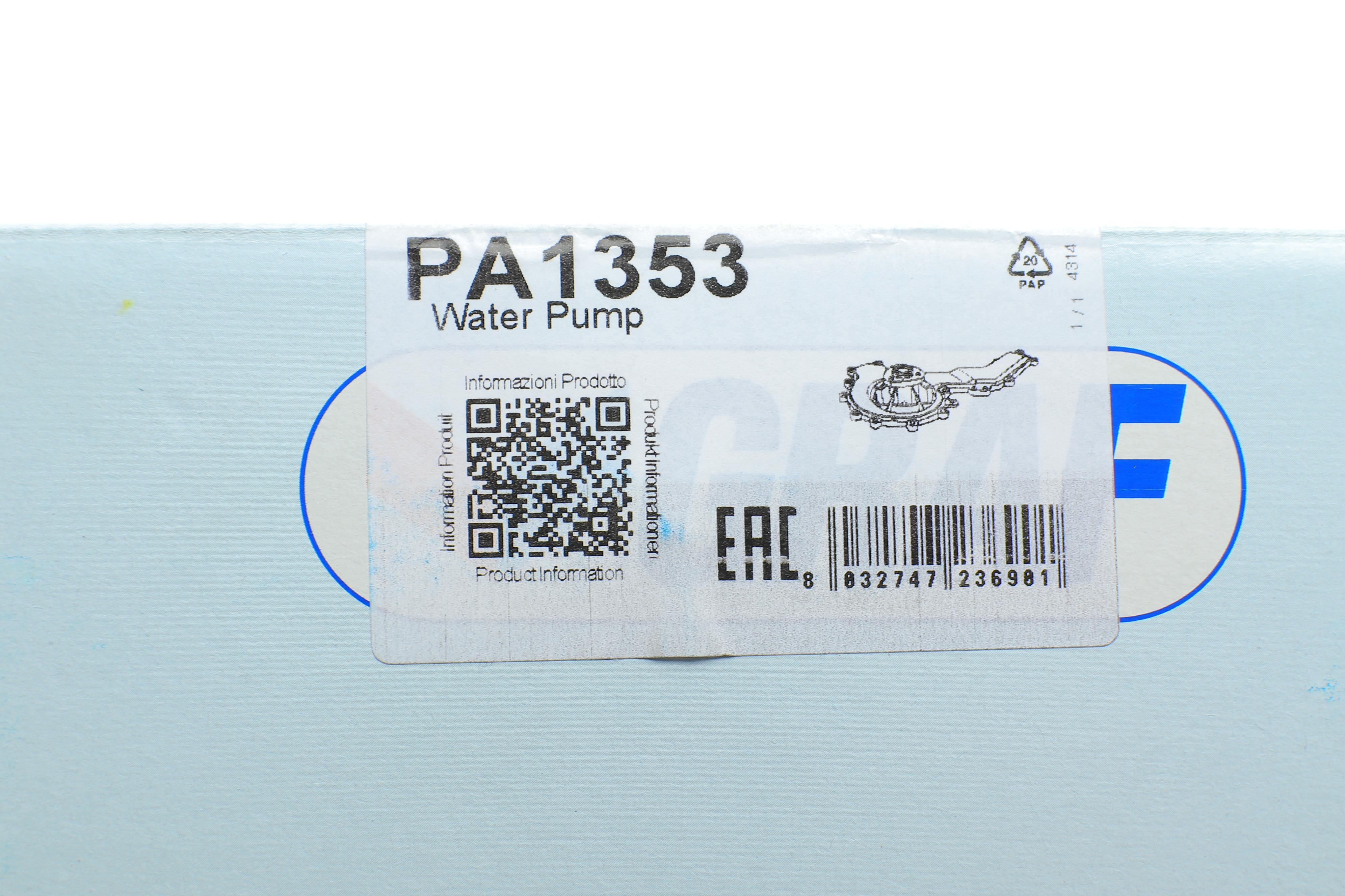 Помпа води Audi A4/A5/A6/A7/Q5/Q7/VW Amarok 3.0TDI 14- (R/B) (6 лоп)