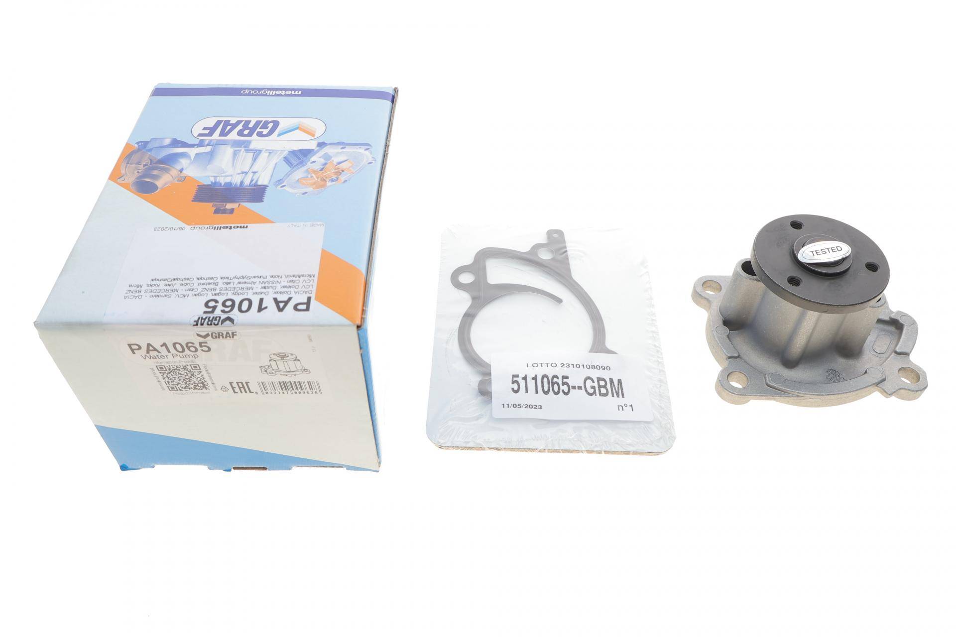 Помпа води Renault Clio/Scenic/Megane/Kangoo/Nissan Qashqai/Juke 0.9-1.2-1.4TCe/1.6 09- (B/B)(8 лоп)