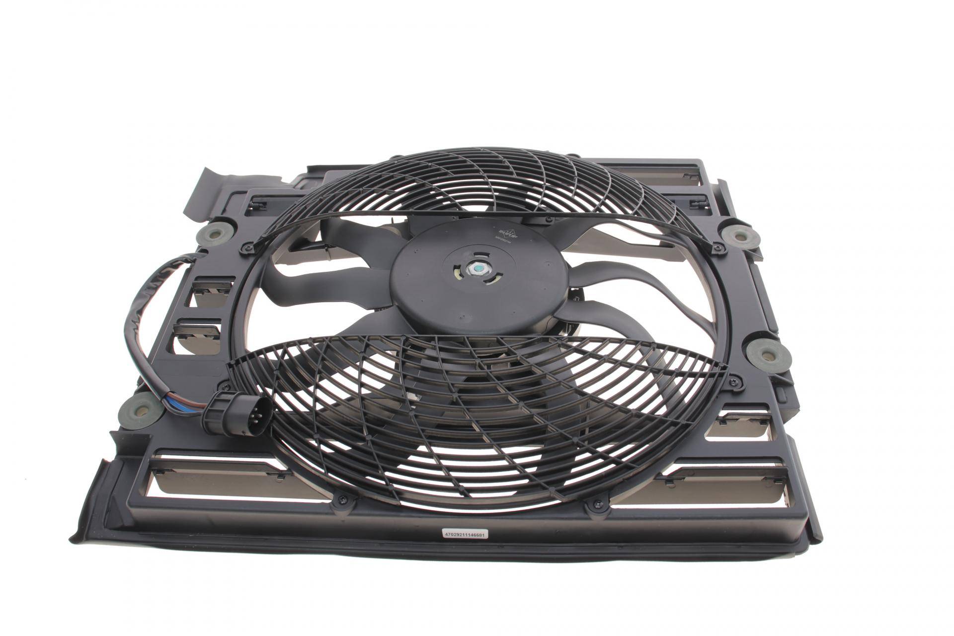 Вентилятор радіатора (електричний) BMW 5 (E39) 2.0i-4.0i/2.5TD 95-04 (з дифузором)