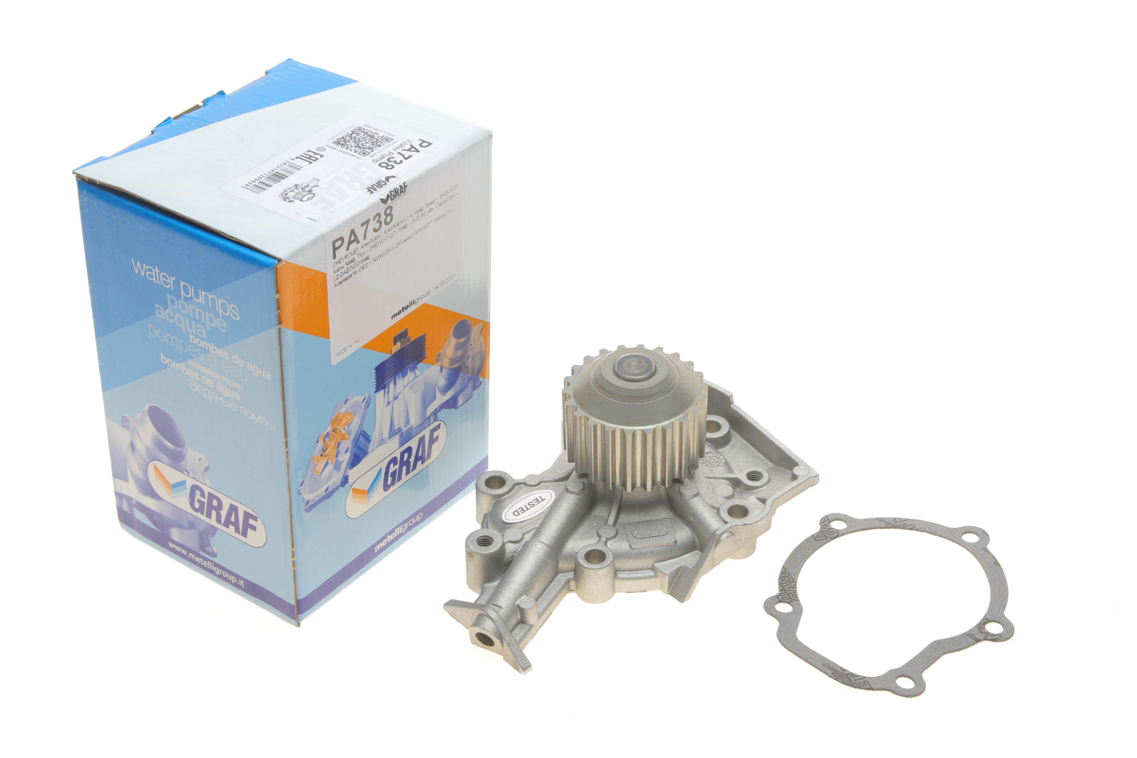 Помпа води Chevrolet Aveo 1.2 04-/Matiz 1.0 05-/Daewoo Matiz 0.8/1.0 03- (22z) (B/B) (7 лоп)