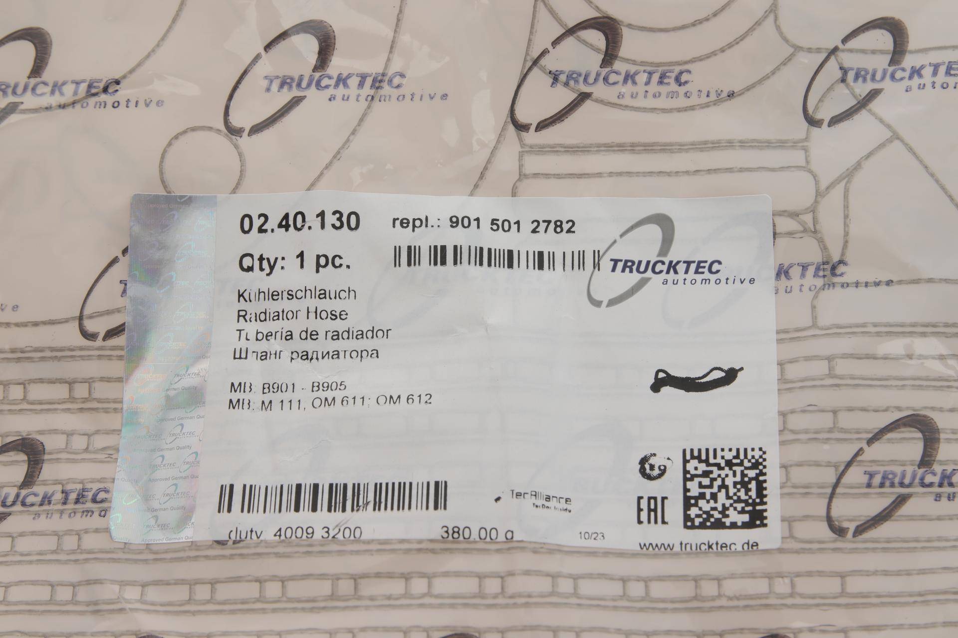 Патрубок радіатора (верхній) MB Sprinter CDI