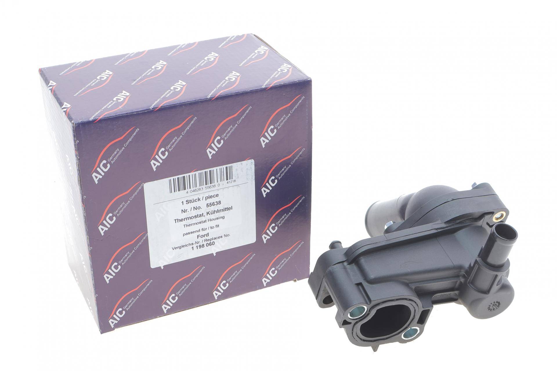 Фланець системи охолодження Ford Connect 1.8 TDCI 02- (88°C) (з термостатом та ущільненням)