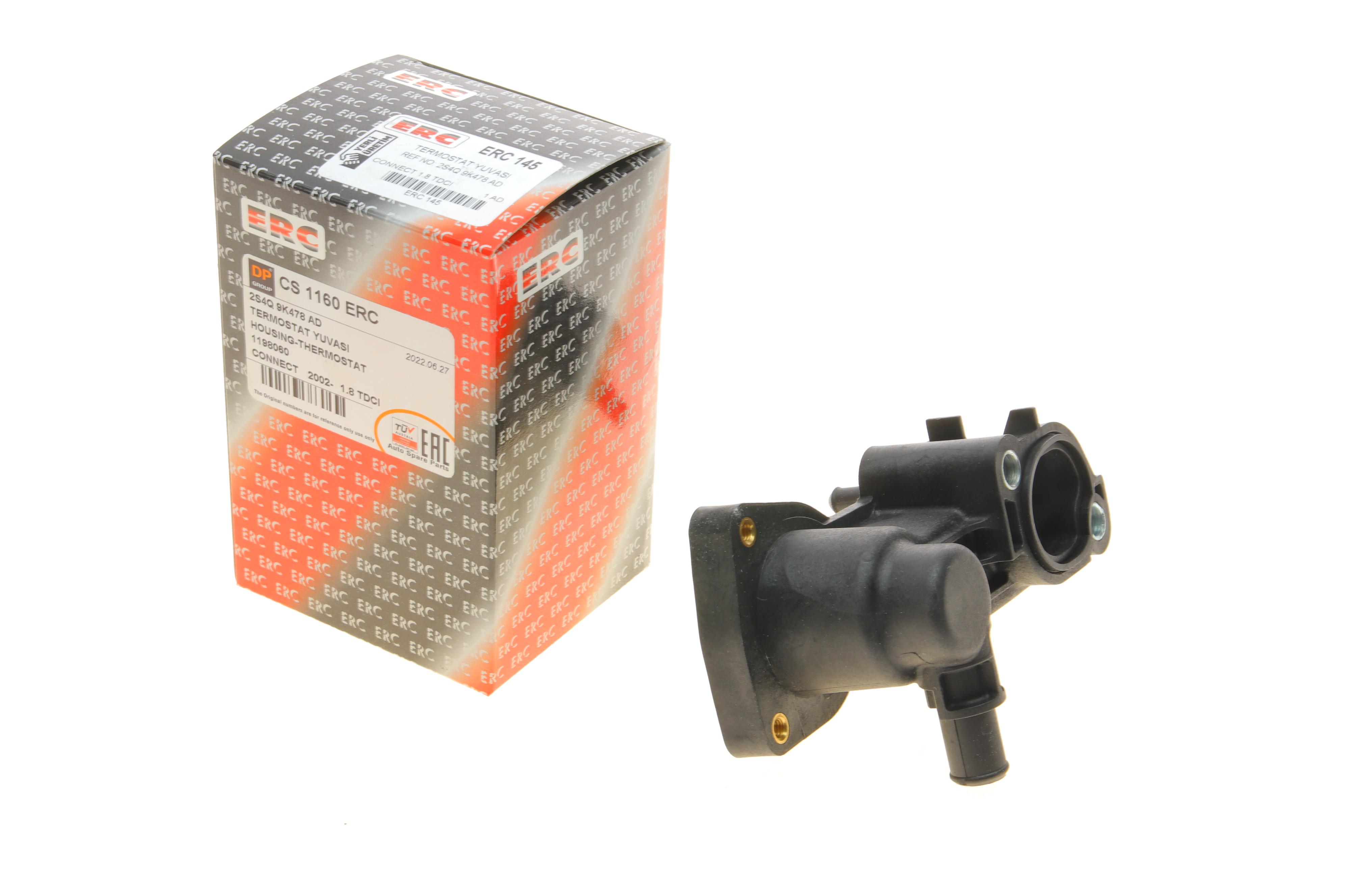 Корпус термостата Ford Connect 1.8D (пластик)