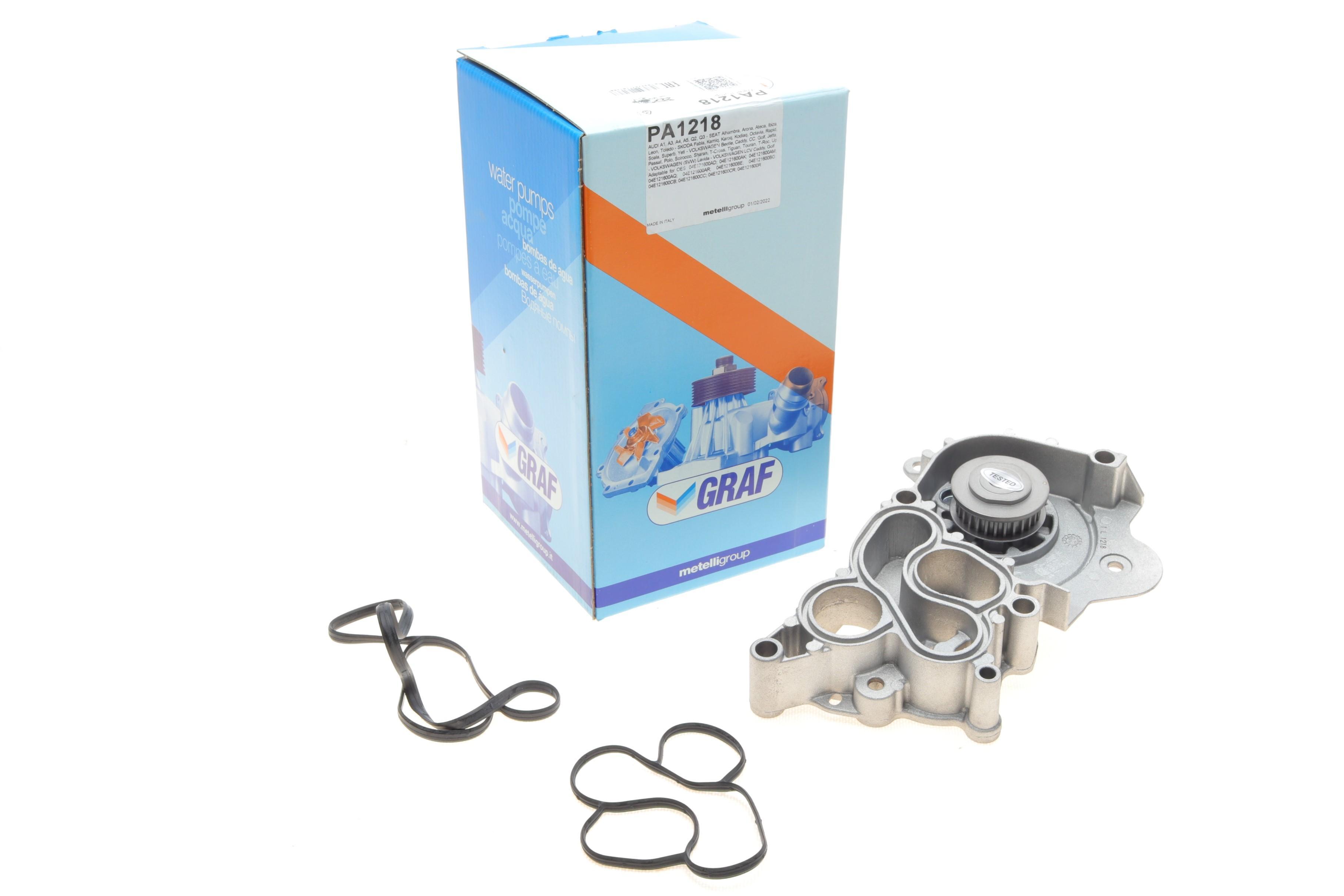 Помпа води Skoda Fabia/Octavia/VW Caddy/Golf/Passat/Seat 1.0/1.2/1.4TSI/1.6 12- (28z) (B/B) (6 лоп)