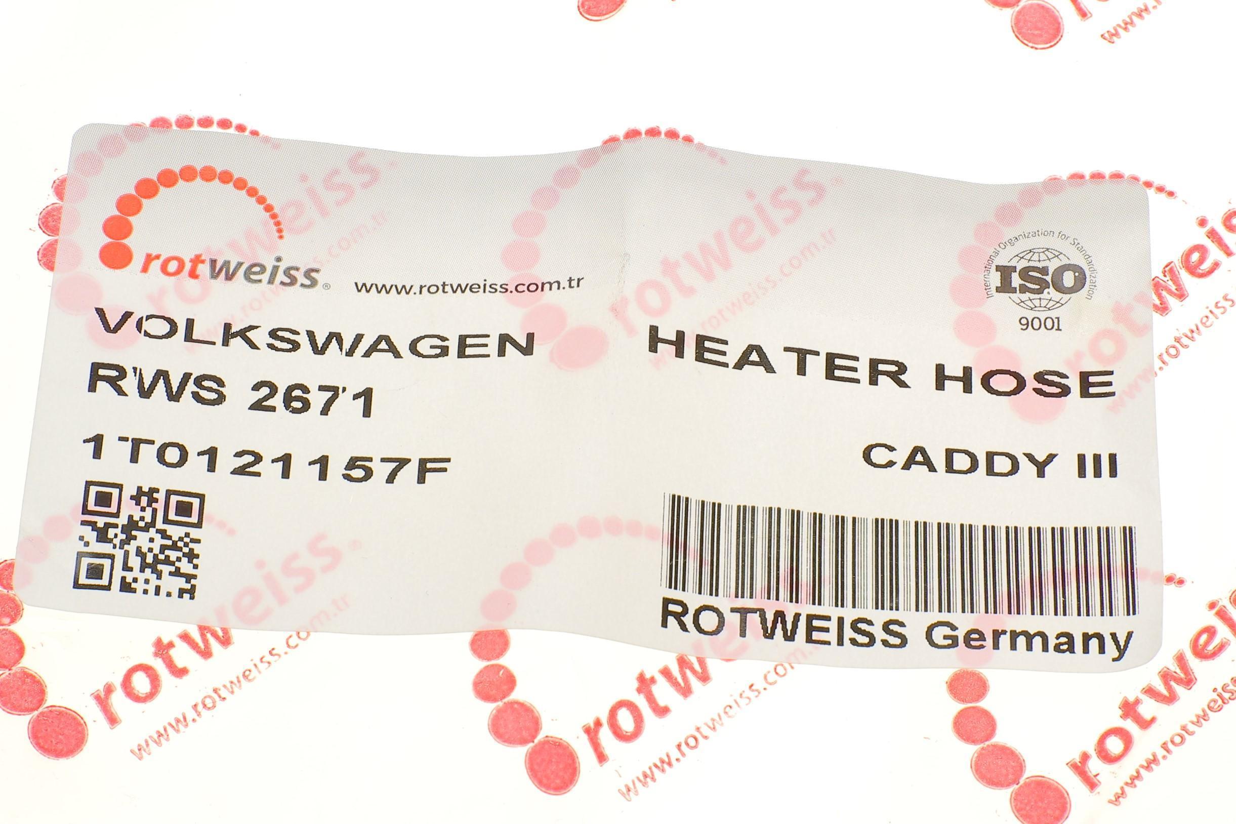 Патрубок системи охолодження VW Caddy III/Touran 1.9TDI 03-10