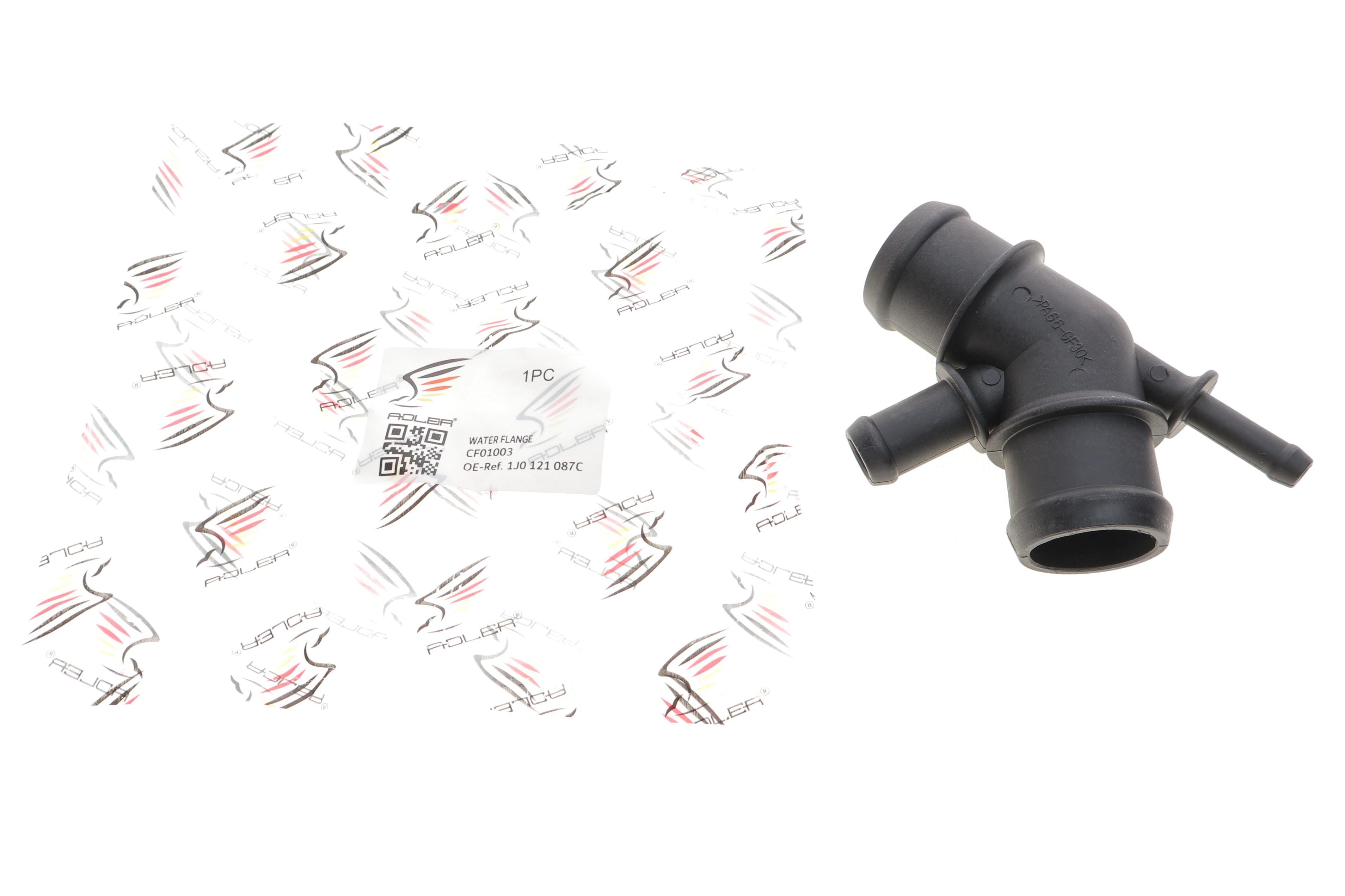 Фланець системи охолодження VW Bora/Golf IV/Sharan 1.4-2.8/1.9TDI 96-06