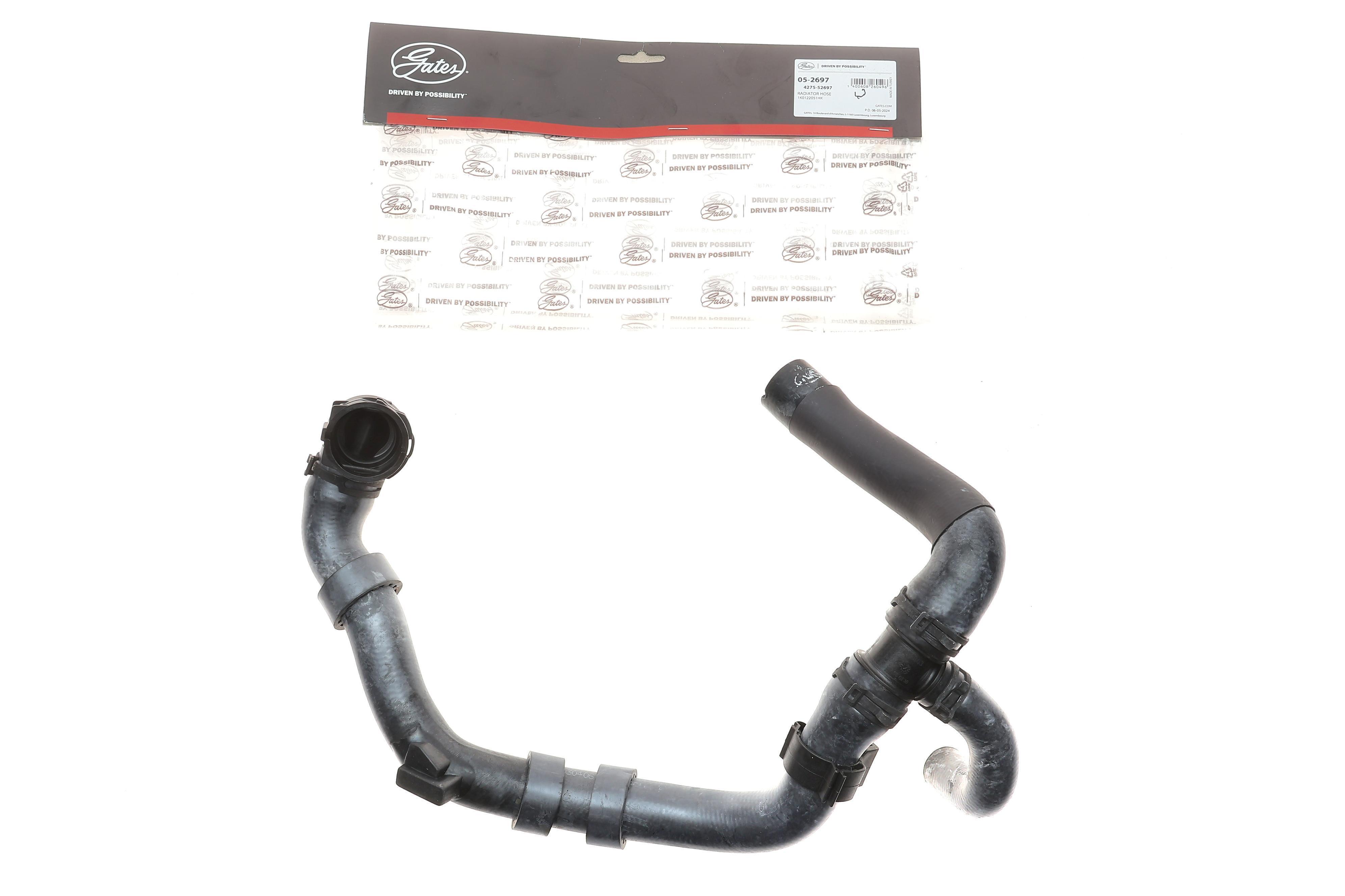 Патрубок радіатора (передній) VW Caddy IV/Golf VI 1.6TDI/2.0TDI 08- (к-кт в зборі)