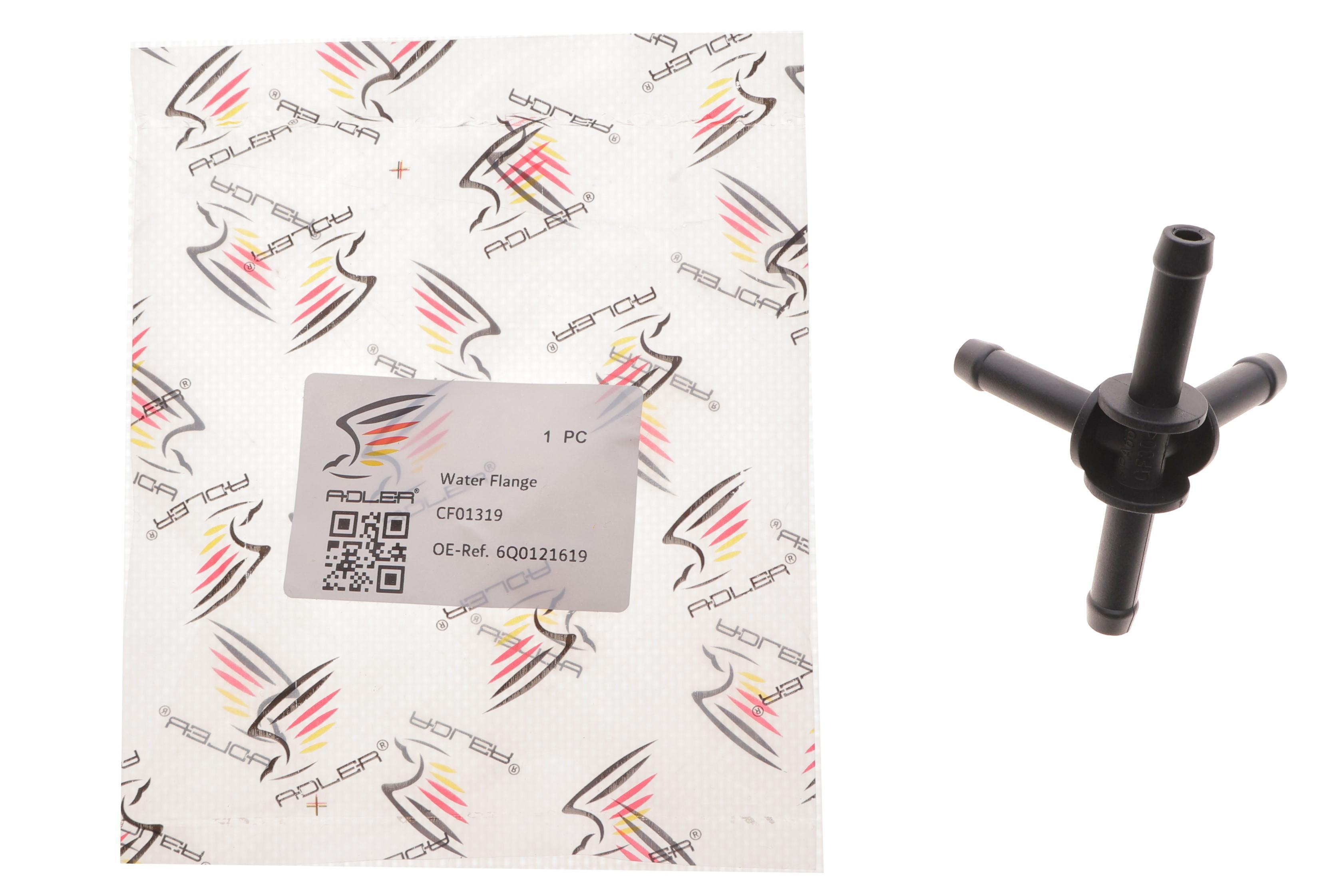 Фланець системи охолодження VW Caddy III 1.6 04-15