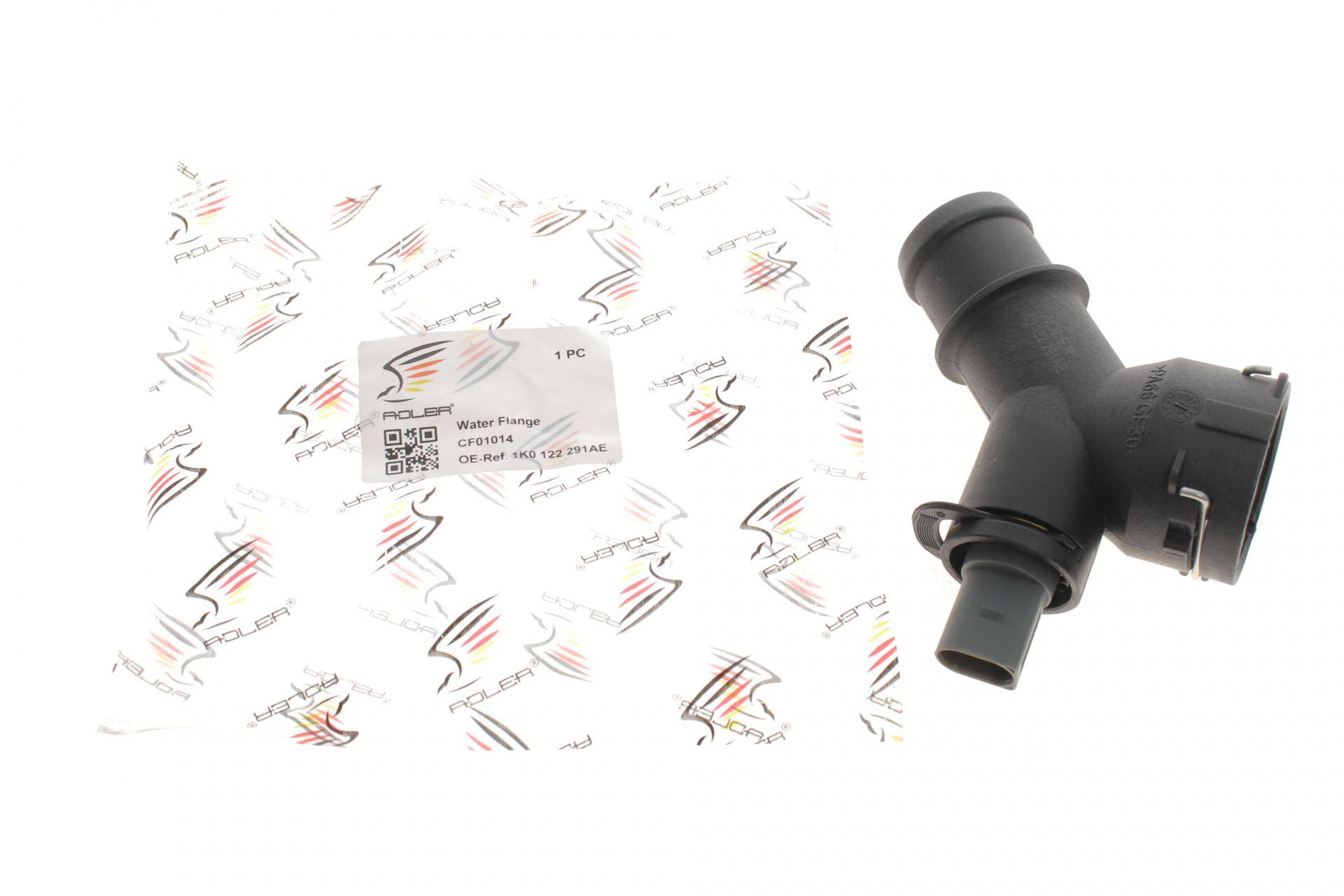 Фланець системи охолодження VW Caddy III/Passat 1.4-3.6 03-15