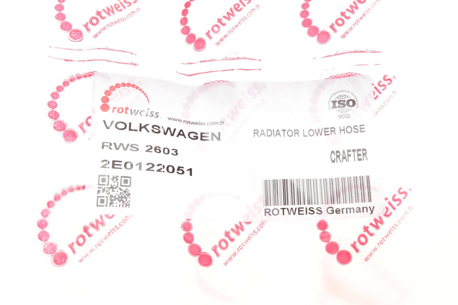 Патрубок радіатора (нижній) MB Sprinter (M272)/VW Crafter 2.5TDI 06-13