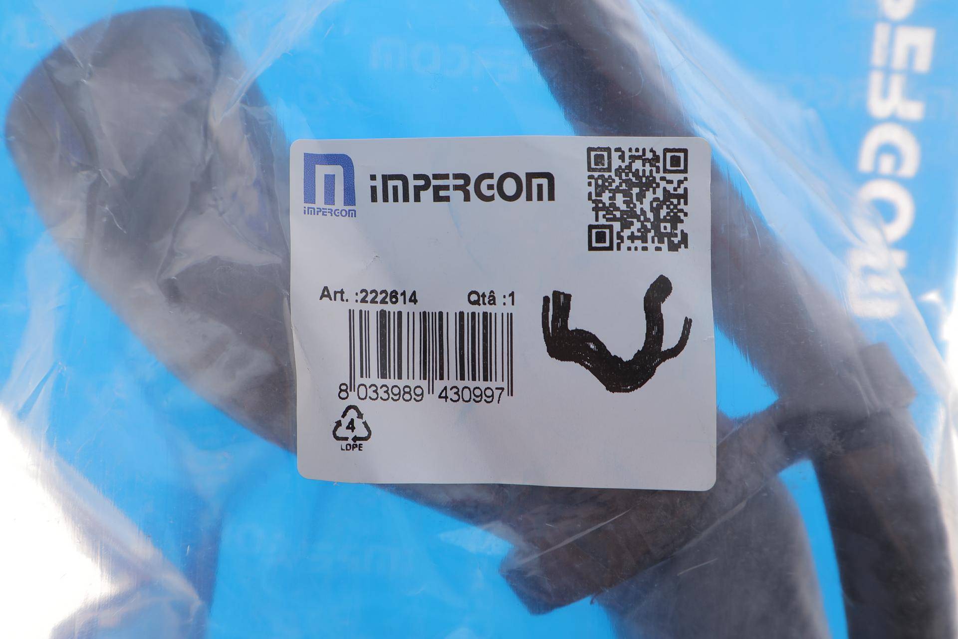 Патрубок системи охолодження MB Vito (W638) 2.2 CDI 99-03 (к-кт в зборі)