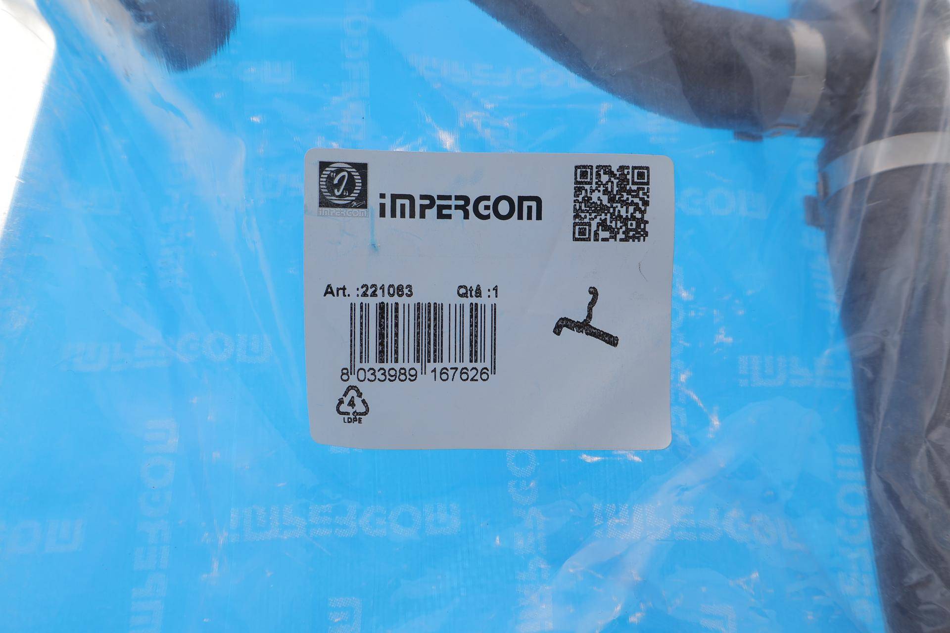 Патрубок радіатора (нижній) Audi 80/A4/A6 1.9 TDI 91-01 (к-кт в зборі)