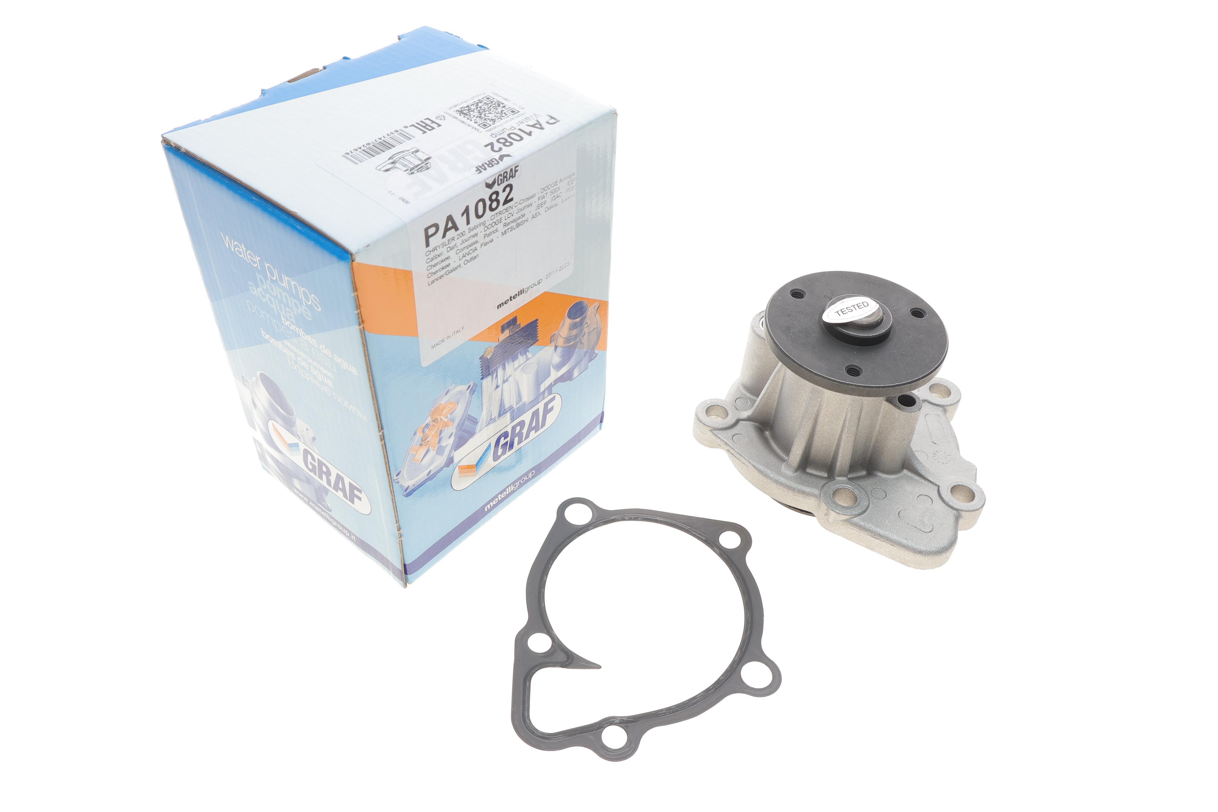 Помпа води Mitsubishi Lancer VIII/Outlander II/III/Jeep/Dodge 2.0/2.4 4WD 06- (R/B) (6лоп)