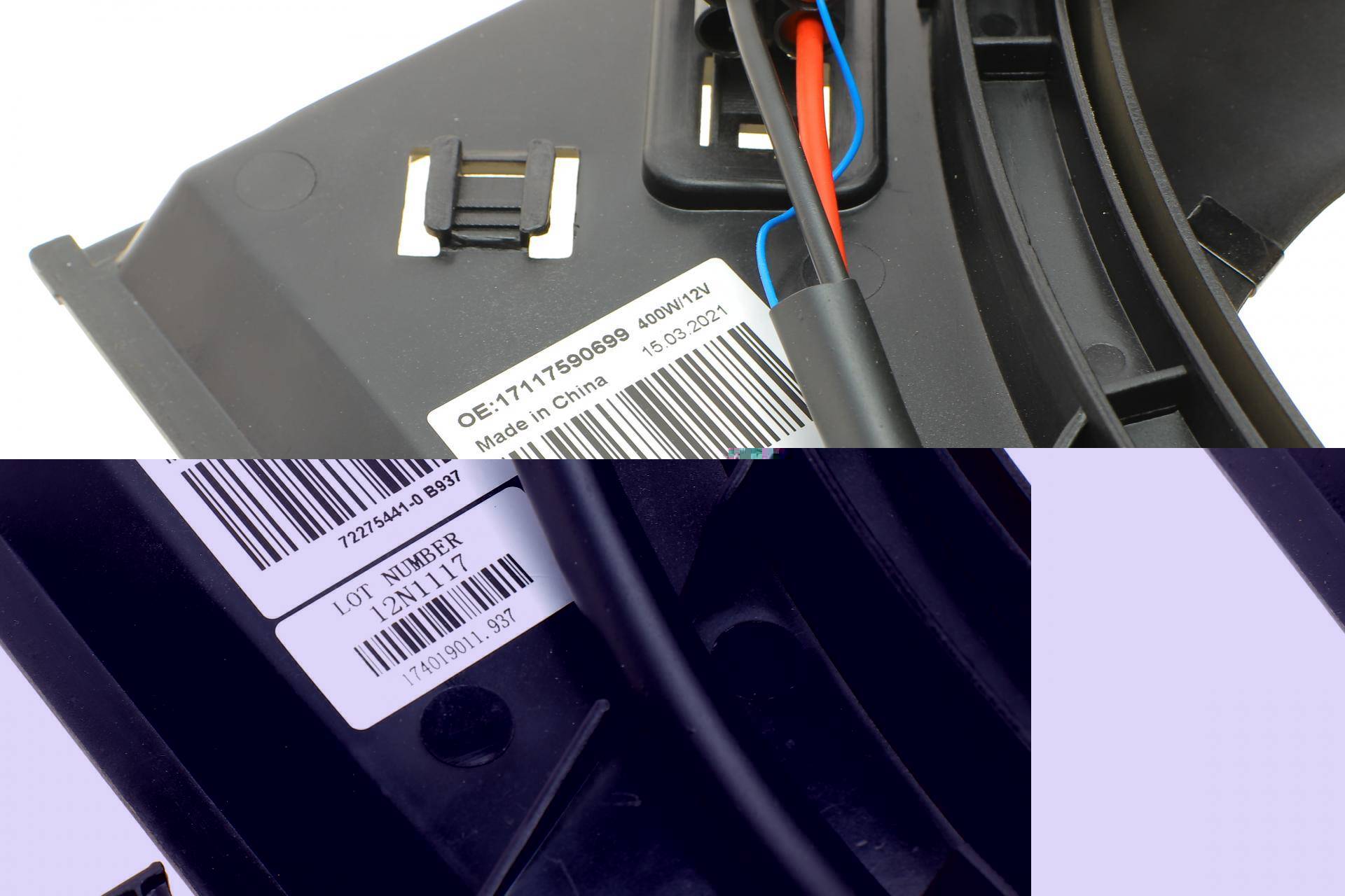 Вентилятор радіатора BMW 1 (E81/E87)/3 (E90-E93) 1.6-3.0i 06-12 (з дифузором) (N45/N46/N53/N52)