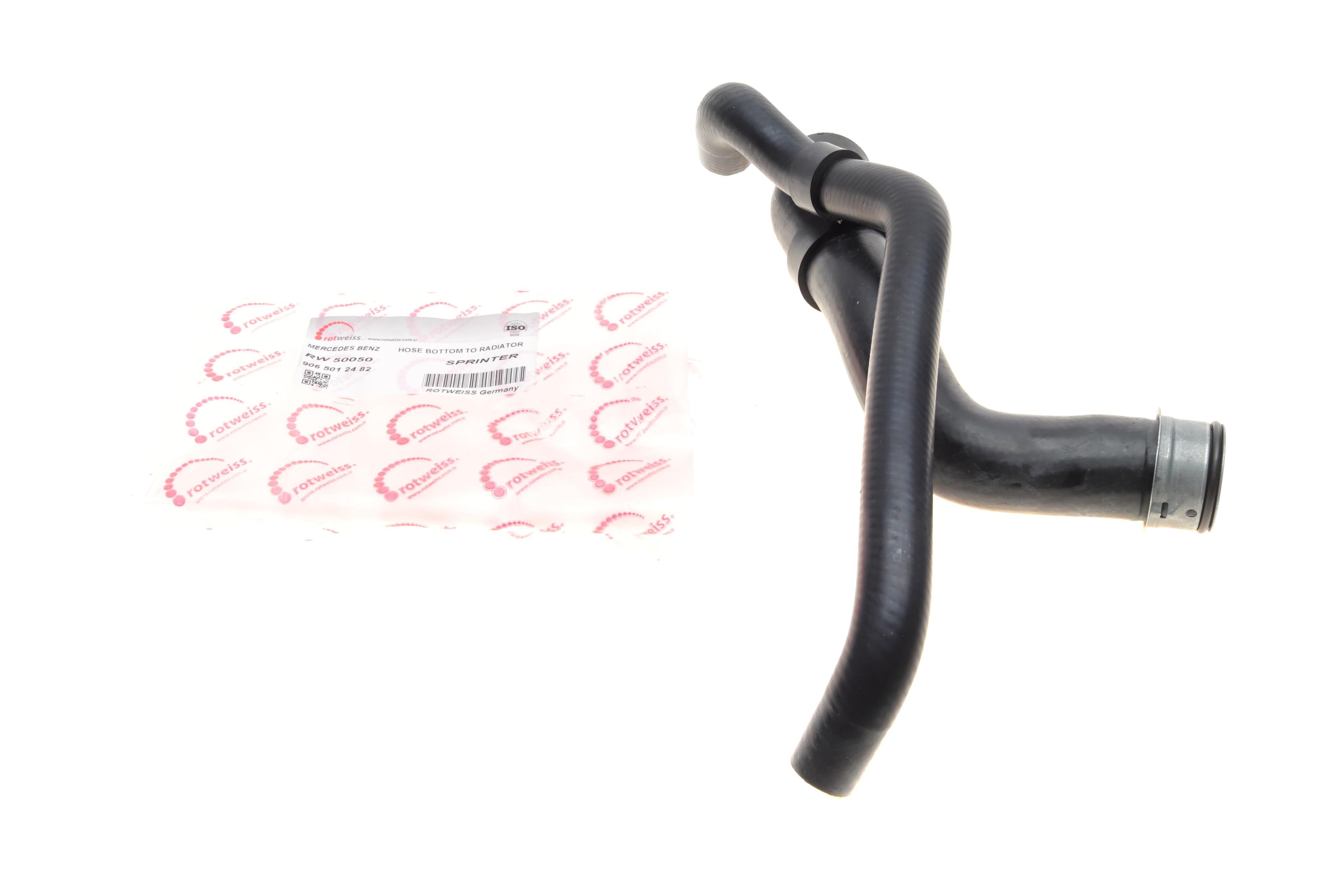 Патрубок радіатора (нижній) MB Sprinter 2.2/3.0CDI 06- (R)