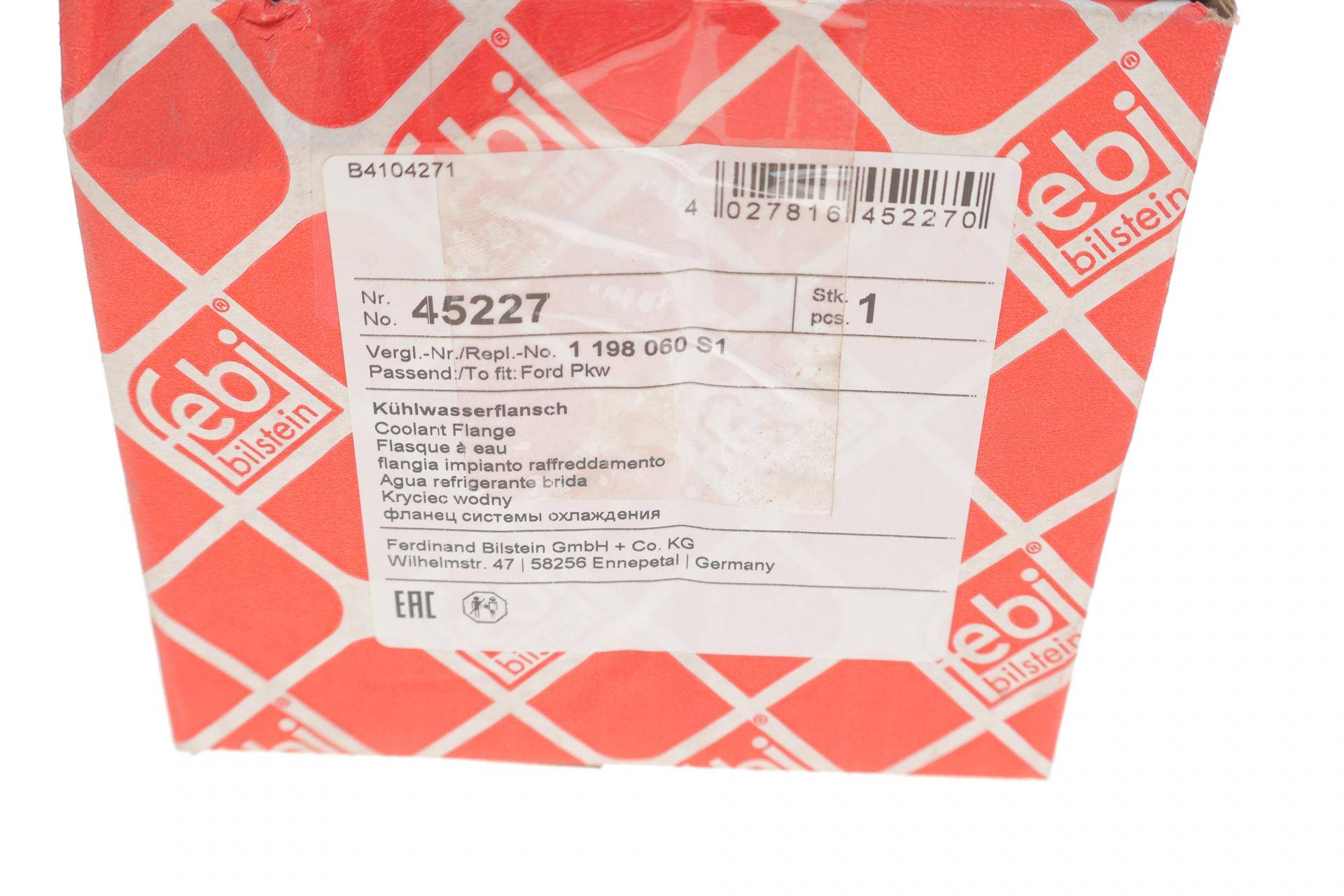 Фланець системи охолодження Ford Connect 1.8 TDCI 02- (з термостатом та ущільненням)