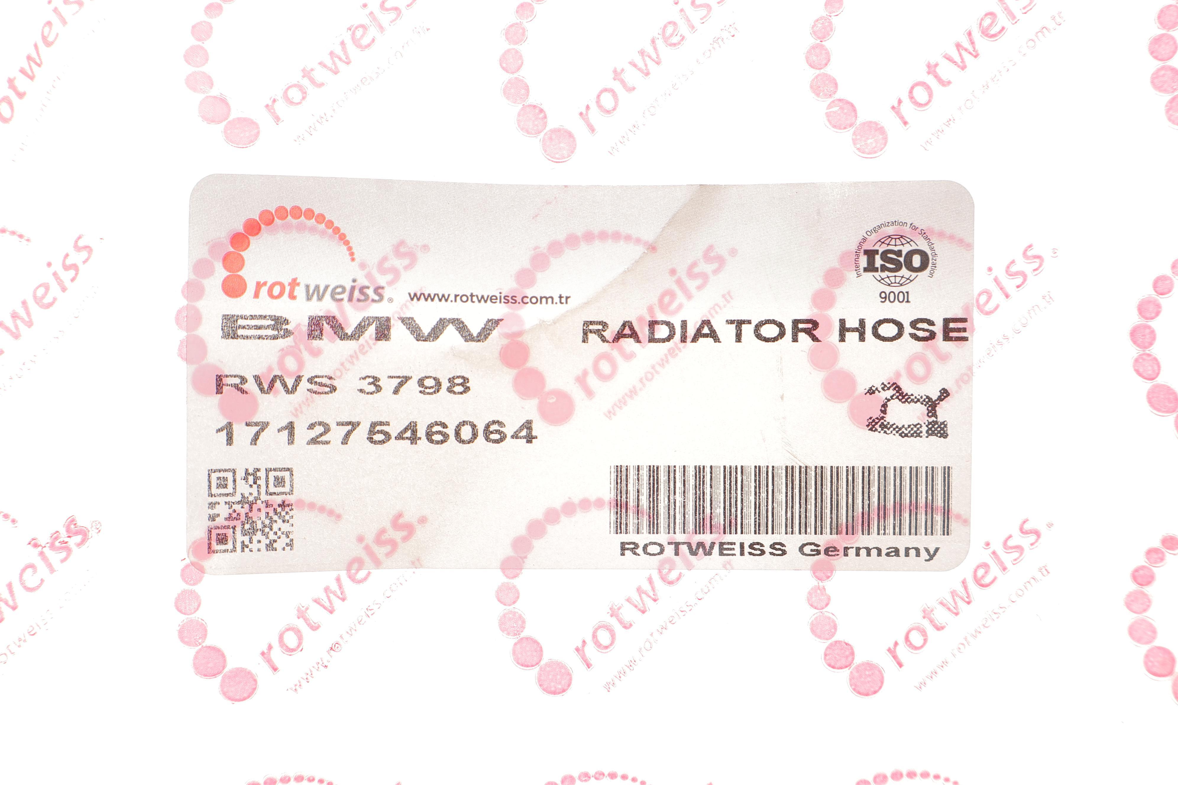 Патрубок радіатора (верхній) BMW 5 (E60/E61)/6 (E63/E64) 2.5/3.0 04-10 N52/N53 (к-кт в зборі)