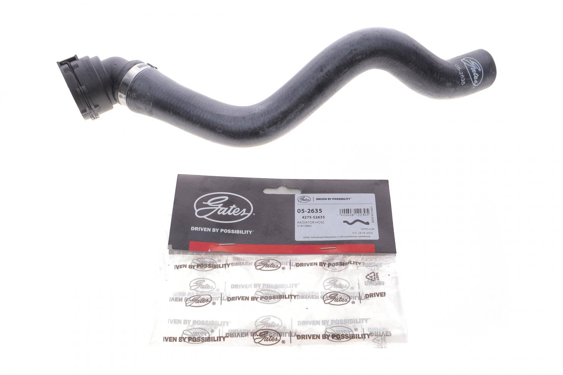 Патрубок радіатора (верхній) Fiat Doblo 1.3 Multijet 10-