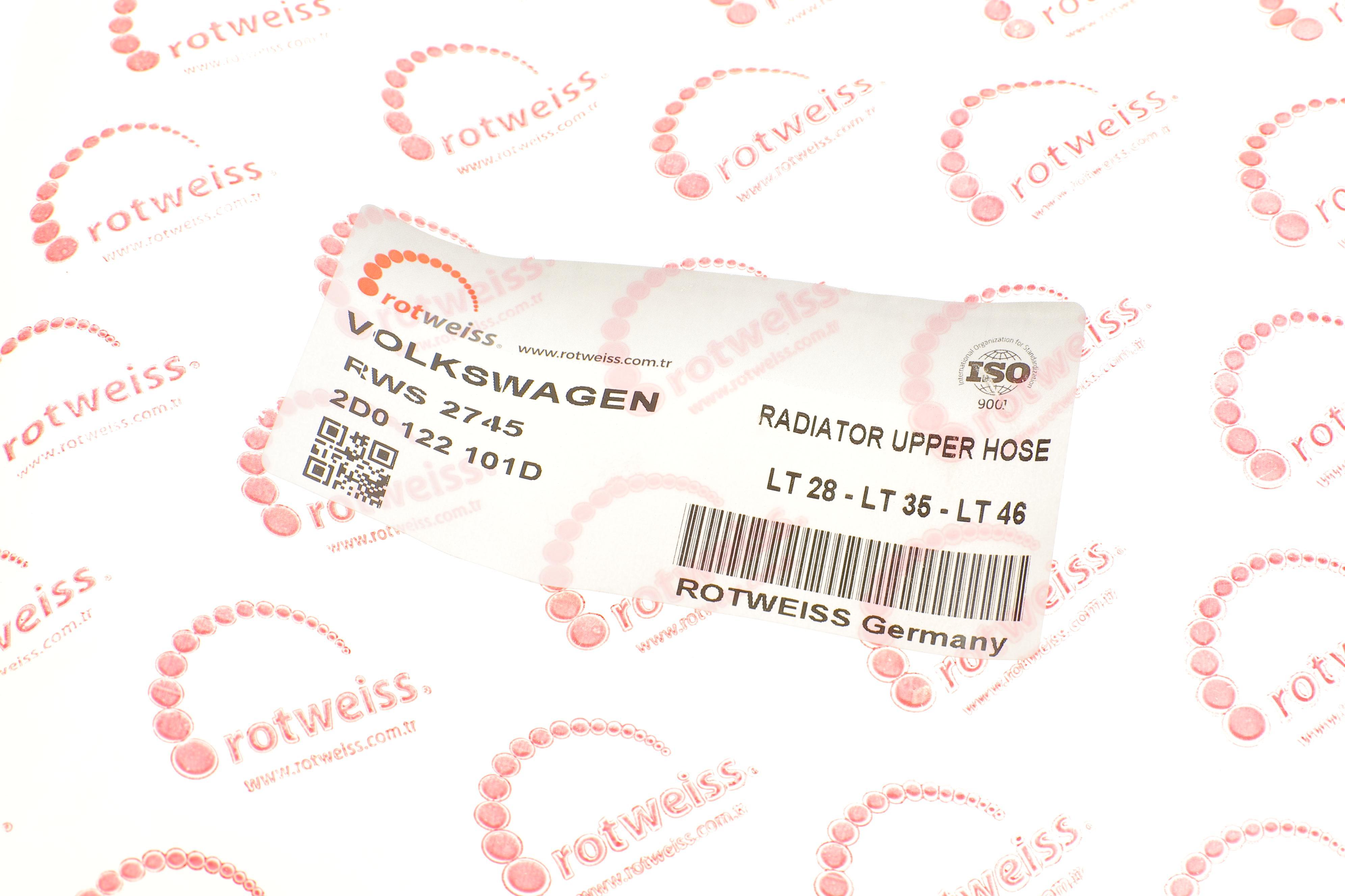 Патрубок системи охолодження VW LT 2.5TDI 96-06