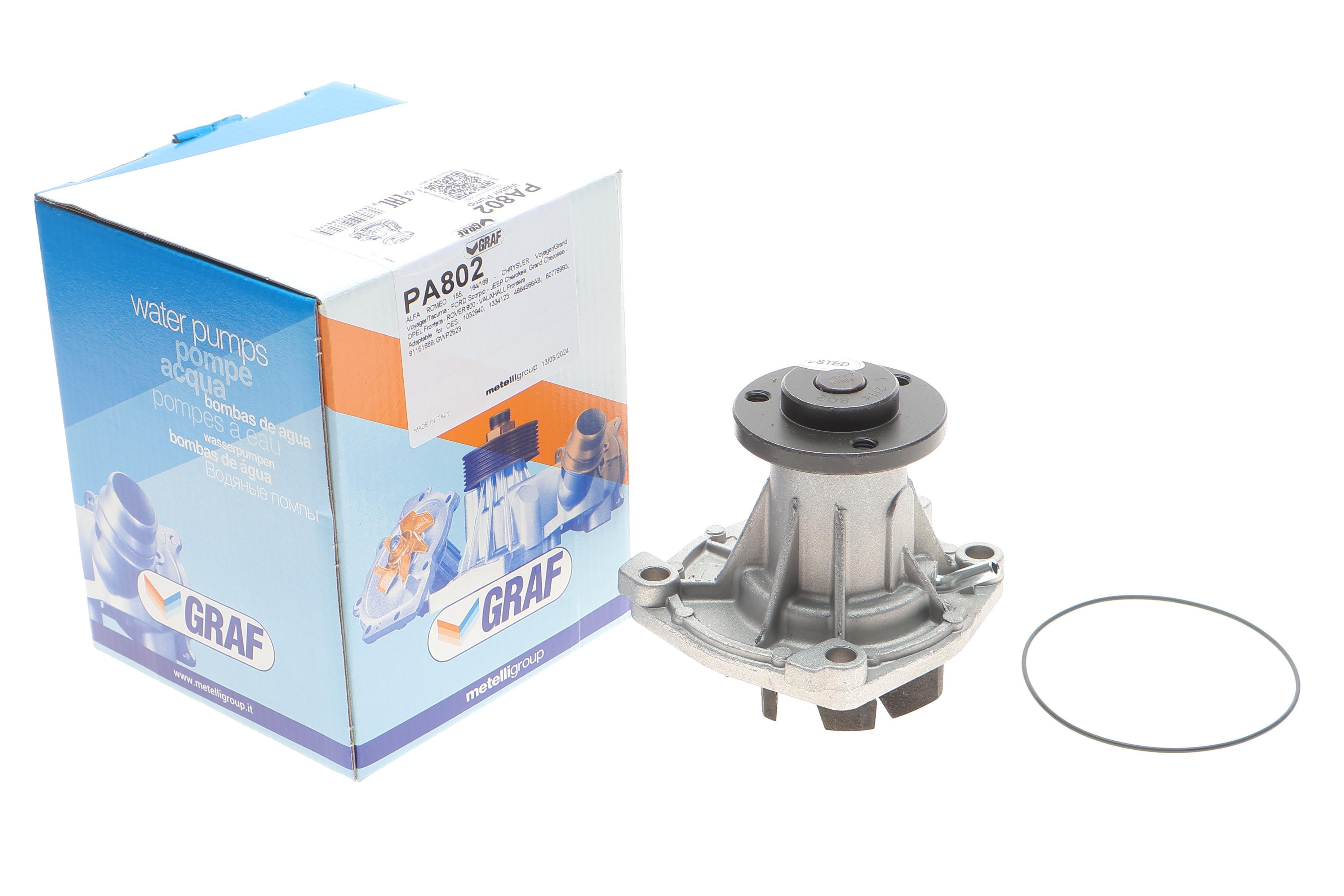 Помпа води Jeep Cherokee 2.5/2.5-3.1 TD 90-01/Ford Scorpio 2.5 TD 94-98 (R/B) (7 лоп) (без кришки)