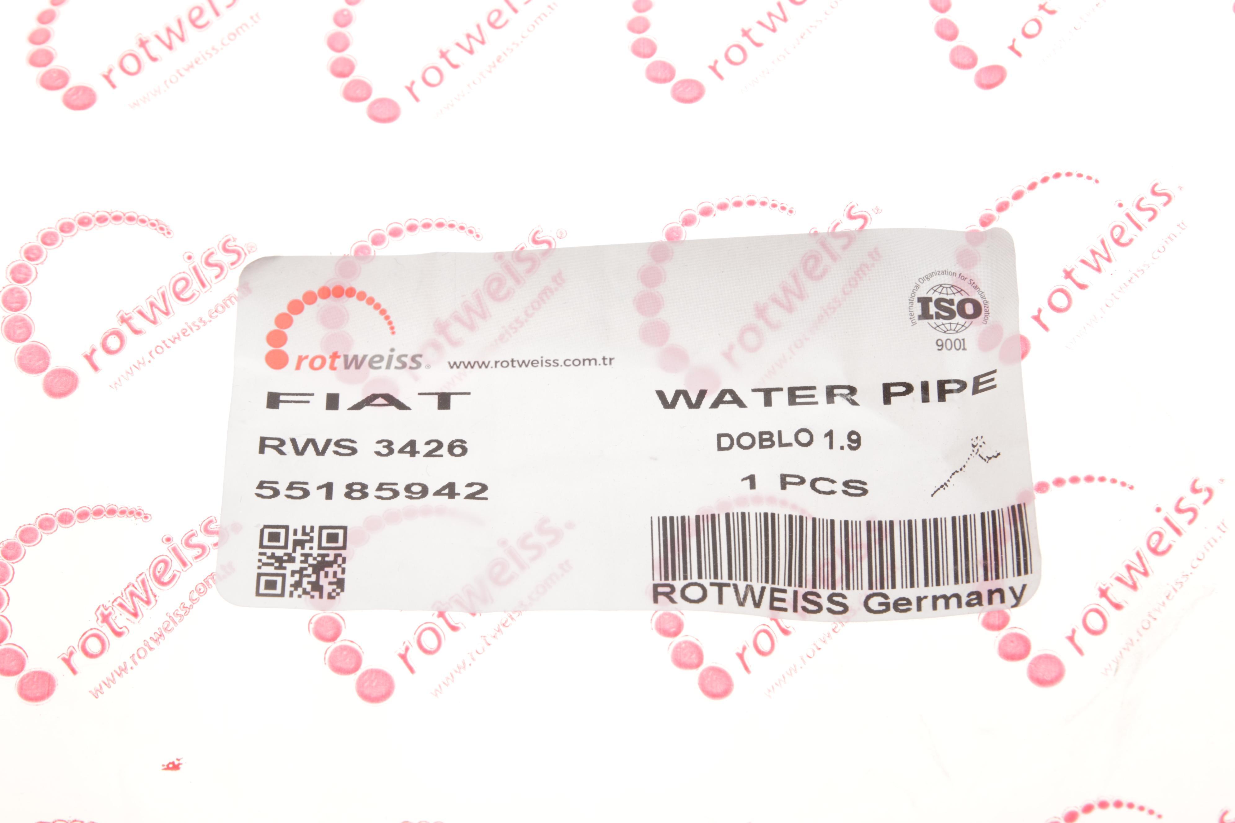 Трубка системи охолодження Fiat Punto/Doblo 1.9D 04-10