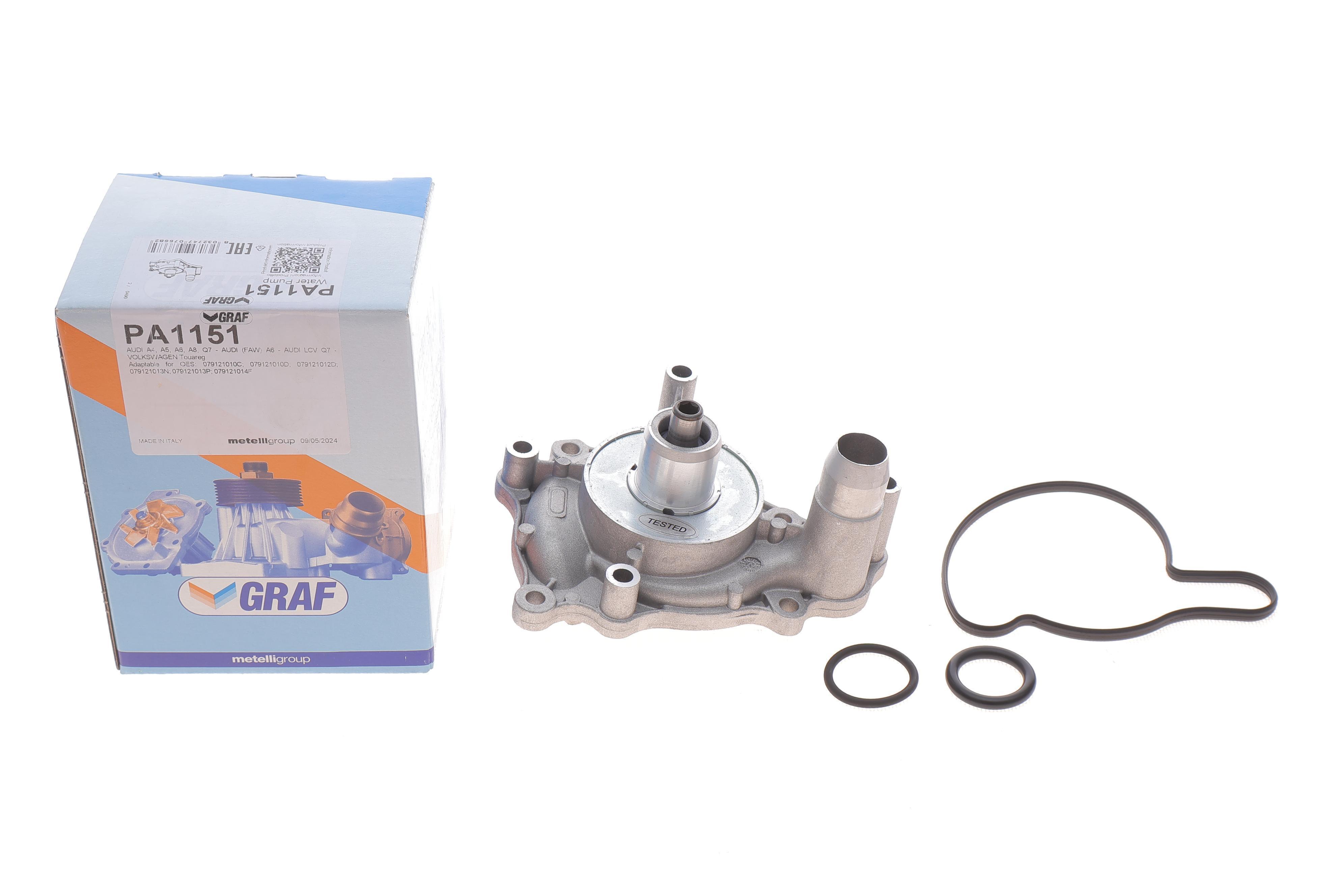 Помпа води Audi A5/A6/A8/Q7 4.2FSI/TDI/5.2 V10 quattro 06-/VW Touareg 4.2 V8 FSI 06-18 (B/B) (6 лоп)