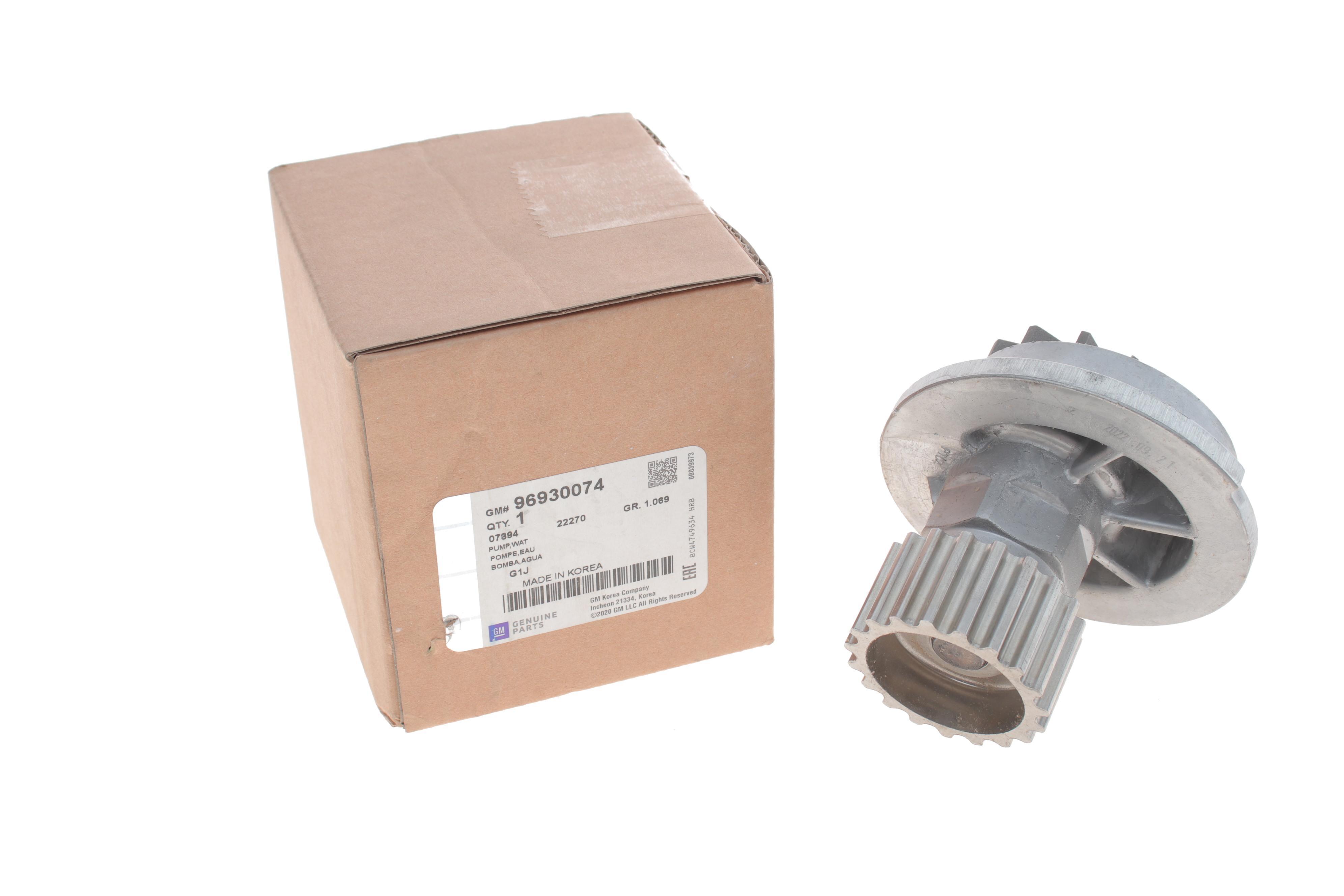 Помпа води Chevrolet Aveo/Lacetti 1.4/1.6 03-/Daewoo Nubira 1.6 16V 97-