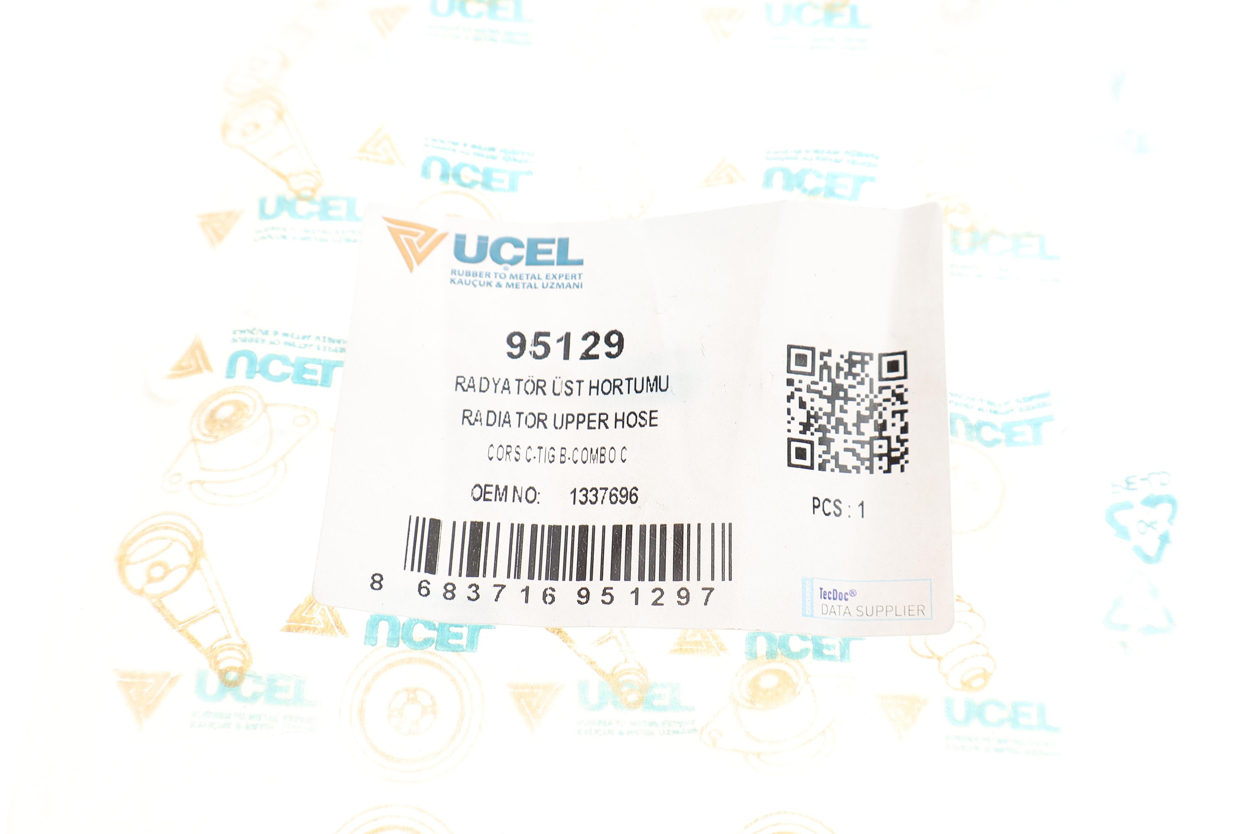 Патрубок радіатора (верхній) Opel Combo/Corsa C 1.3 CDTI 16V 05-