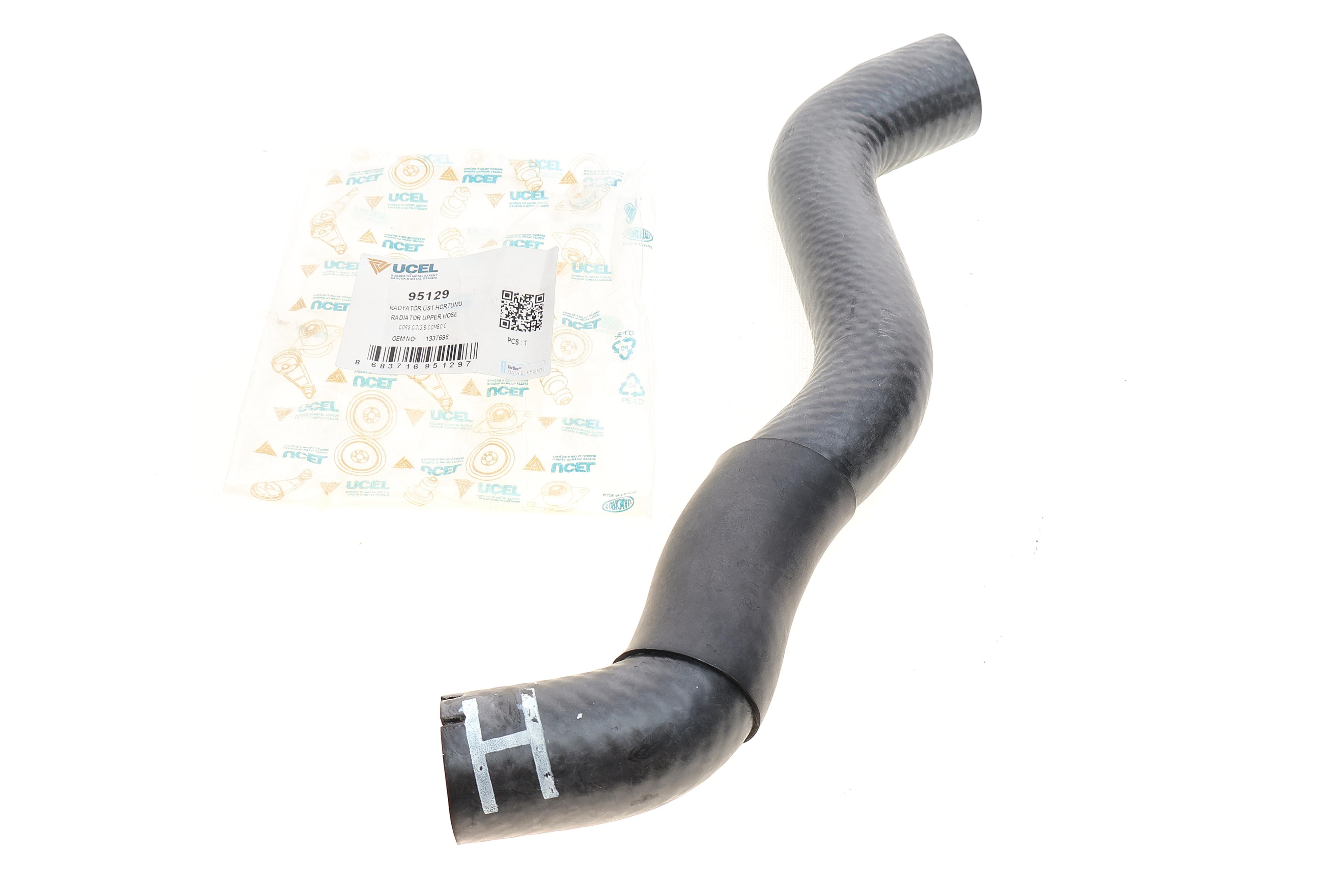 Патрубок радіатора (верхній) Opel Combo/Corsa C 1.3 CDTI 16V 05-