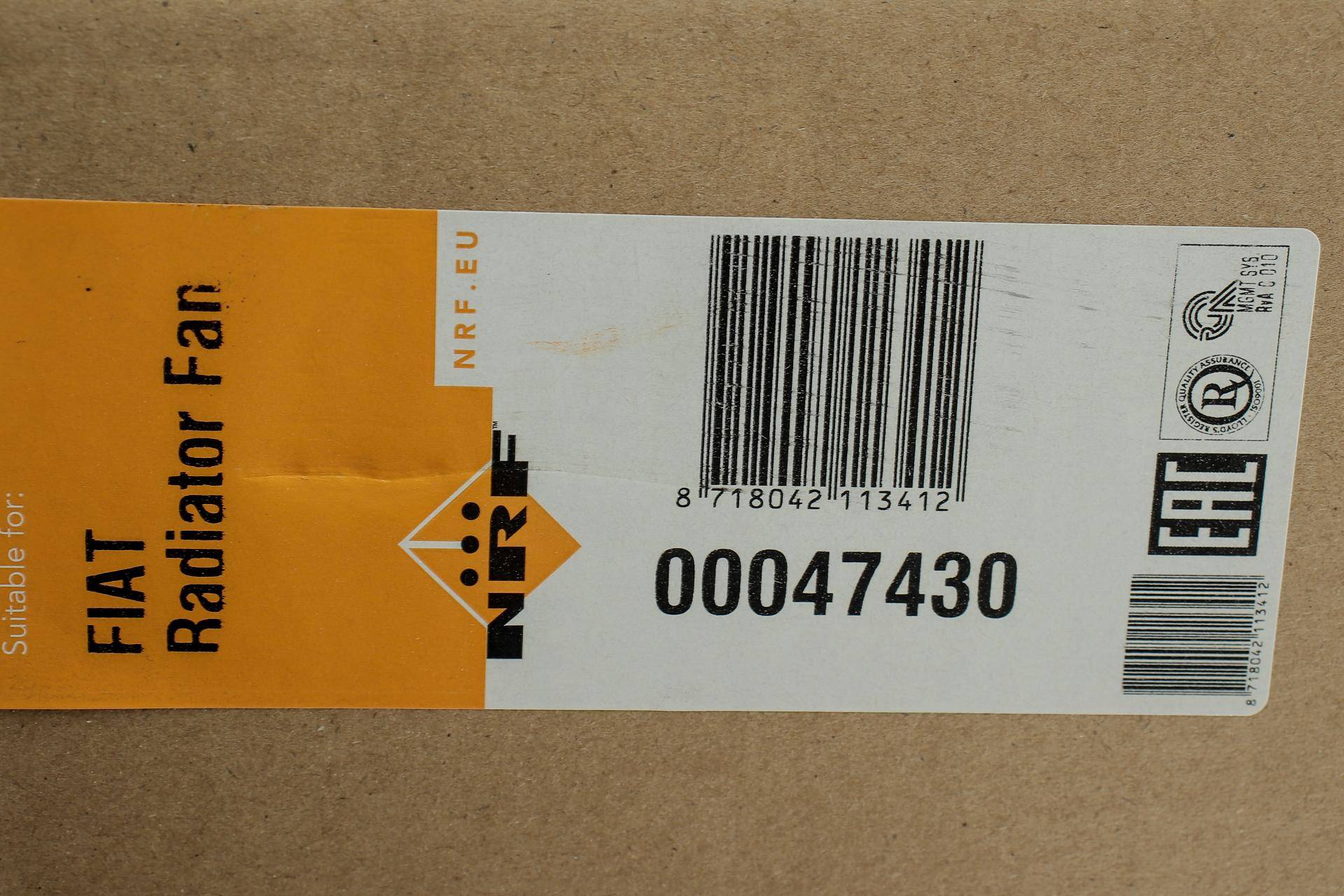 Вентилятор радіатора Fiat Doblo 1.9D 01- (з дифузором)