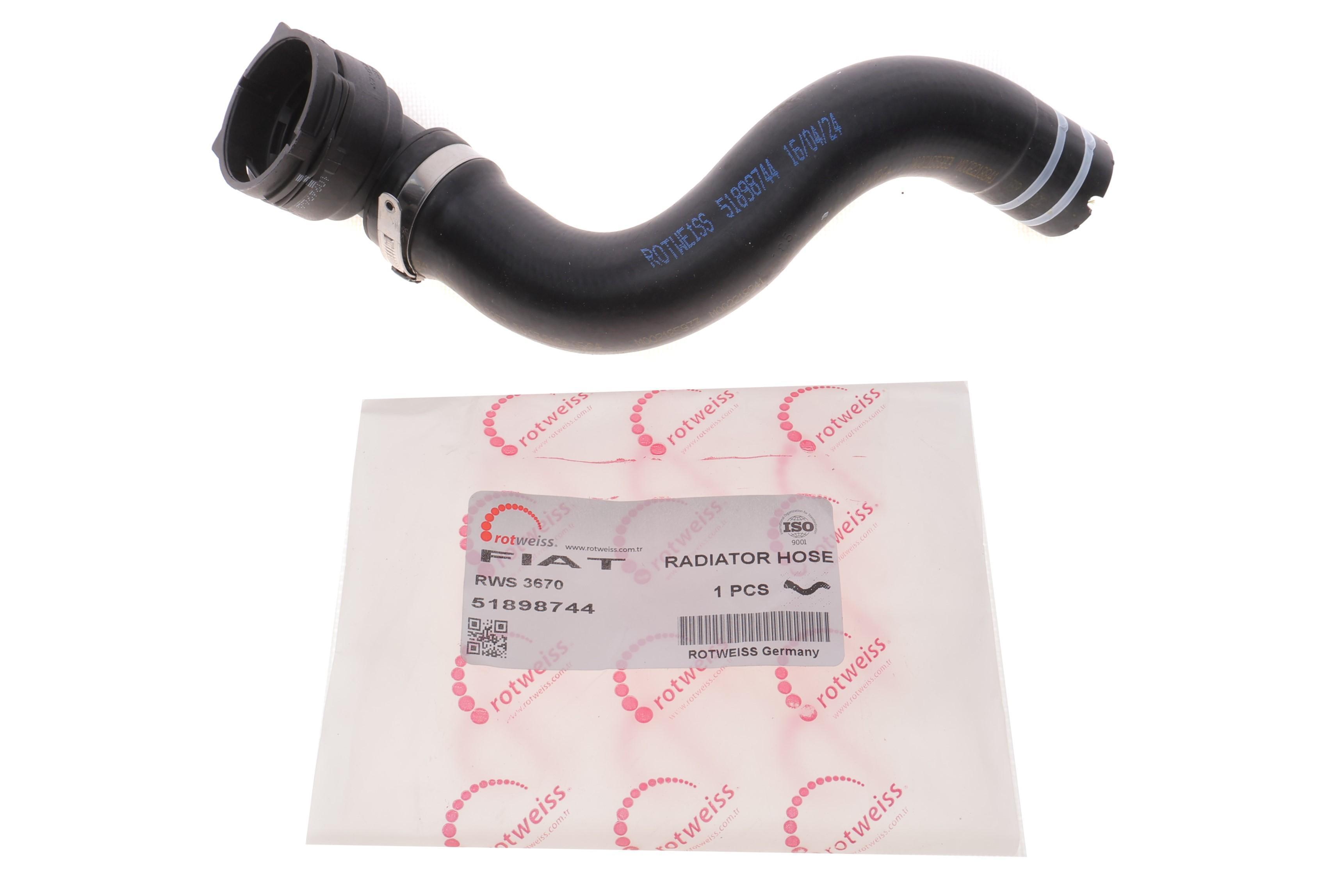 Патрубок радіатора (нижній) Fiat Doblo 1.3 Multijet 10-