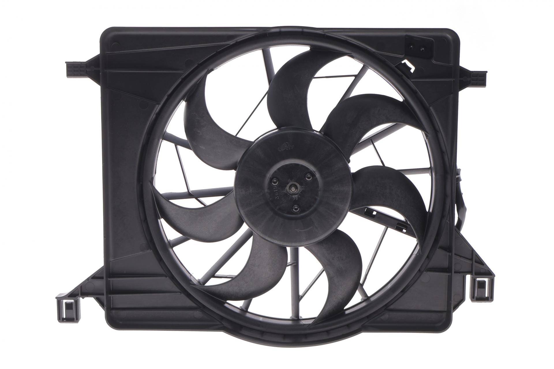 Вентилятор радіатора Ford Focus 2.0 TDCi 03- (з дифузором) (2конт.)