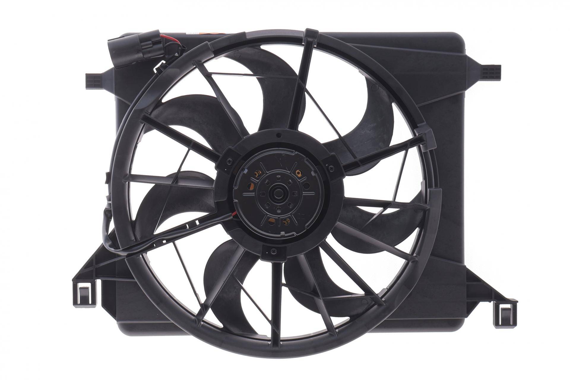 Вентилятор радіатора Ford Focus 2.0 TDCi 03- (з дифузором) (2конт.)