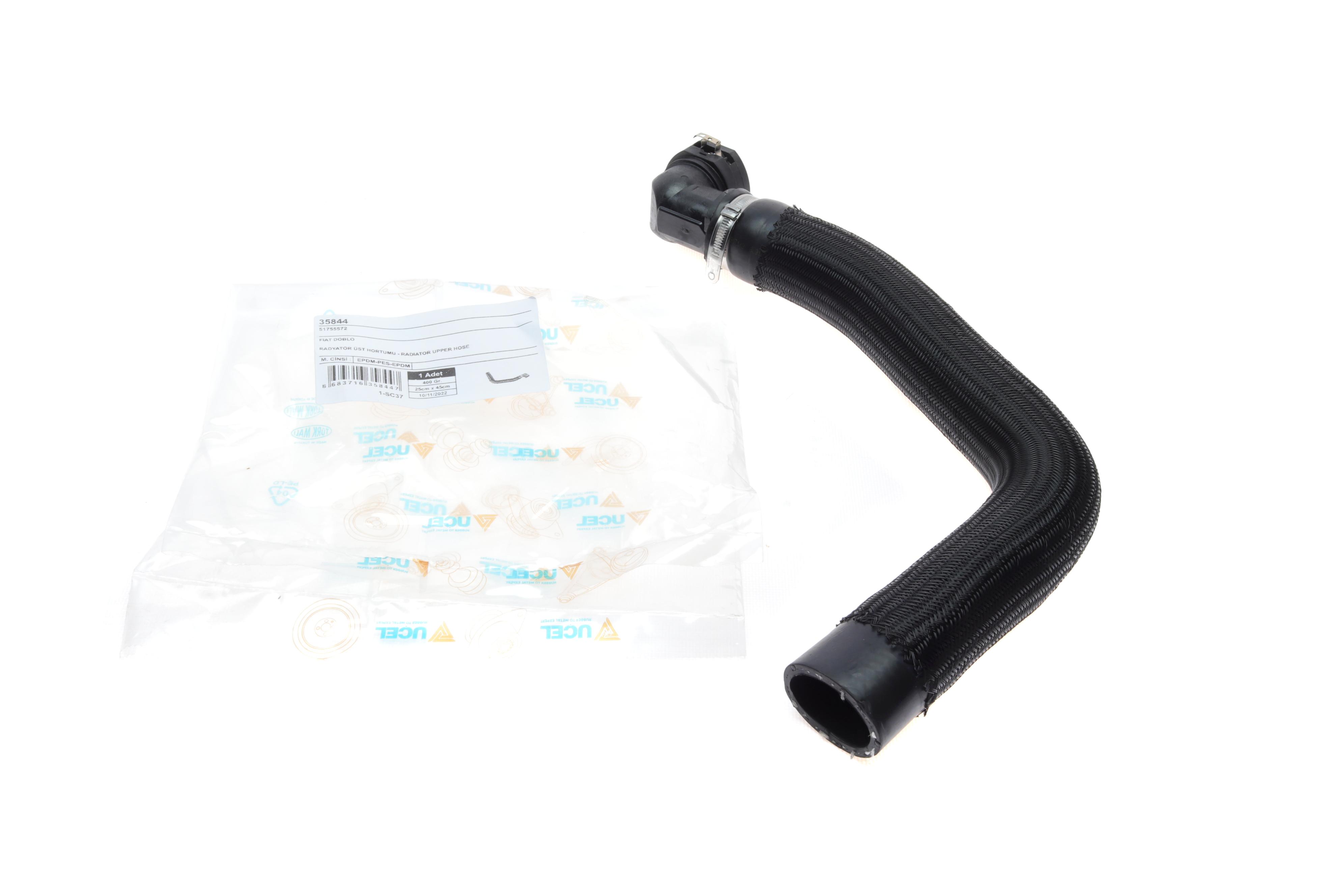 Патрубок радіатора (верхній) Fiat Doblo 1.9D/JTD 03-