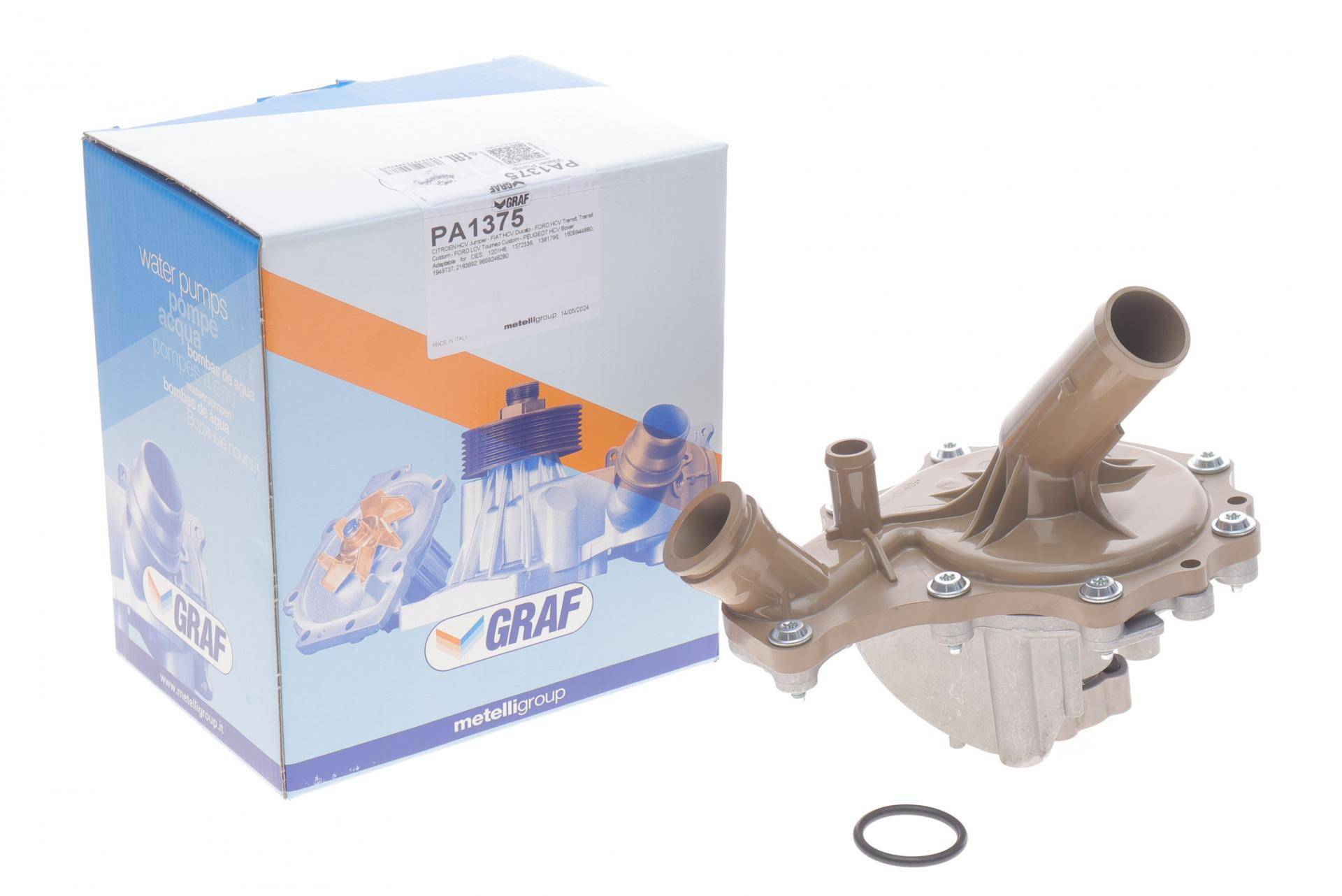 Помпа води Citroen Jumper 2.2HDI/Fiat Ducato 2.2D/Ford Transit 2.2TDCi 06- (5 лоп.) (з корпусом)