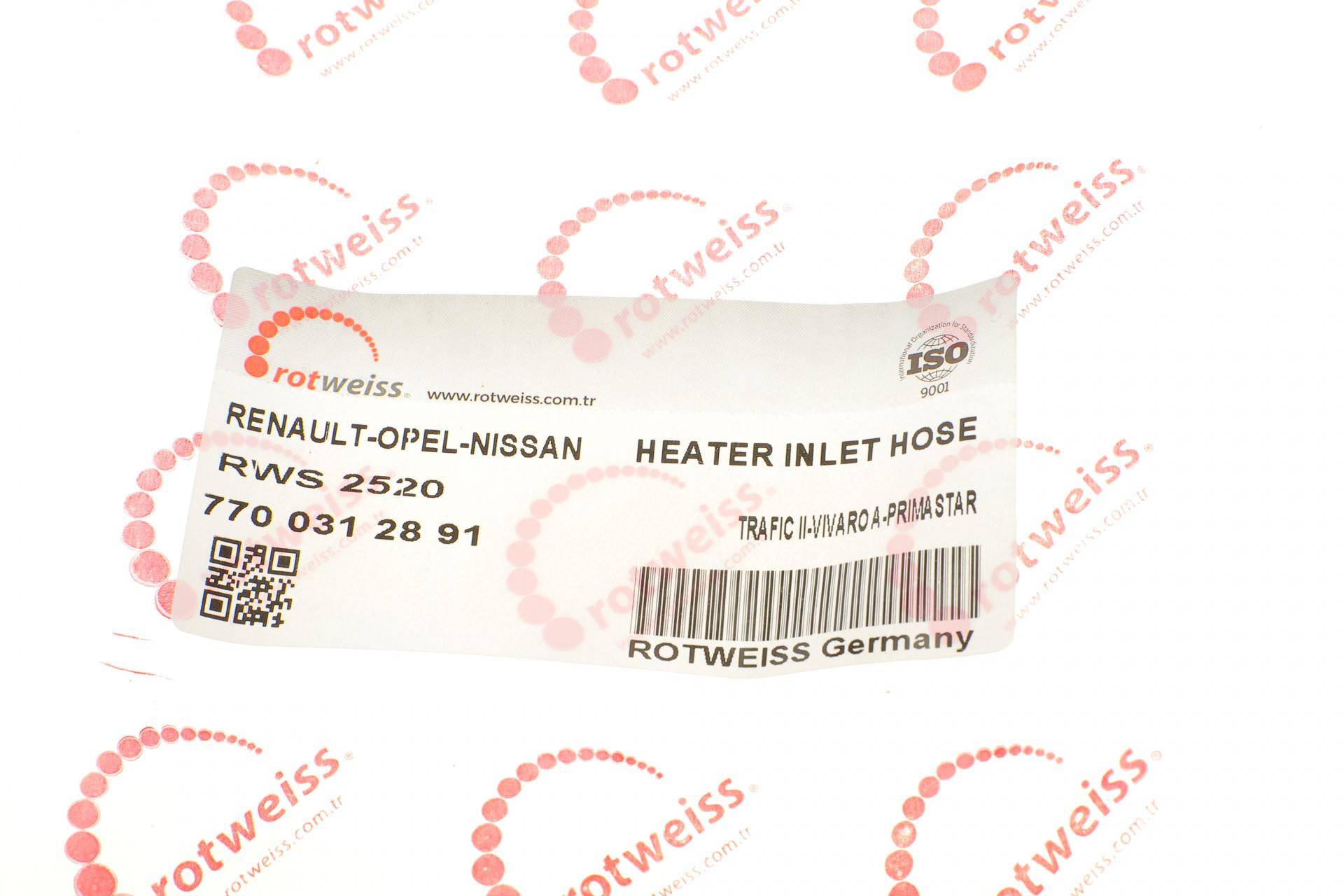 Патрубок радиатора Renault Trafic/Opel Vivaro 1.9dCi 01-