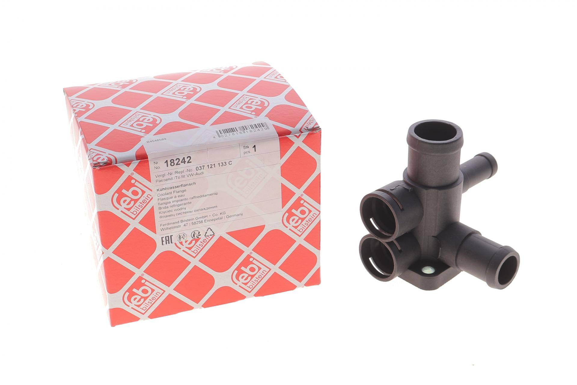 Фланець системи охолодження VW T4 2.0/Golf/Passat/Jetta 1.8 88-03