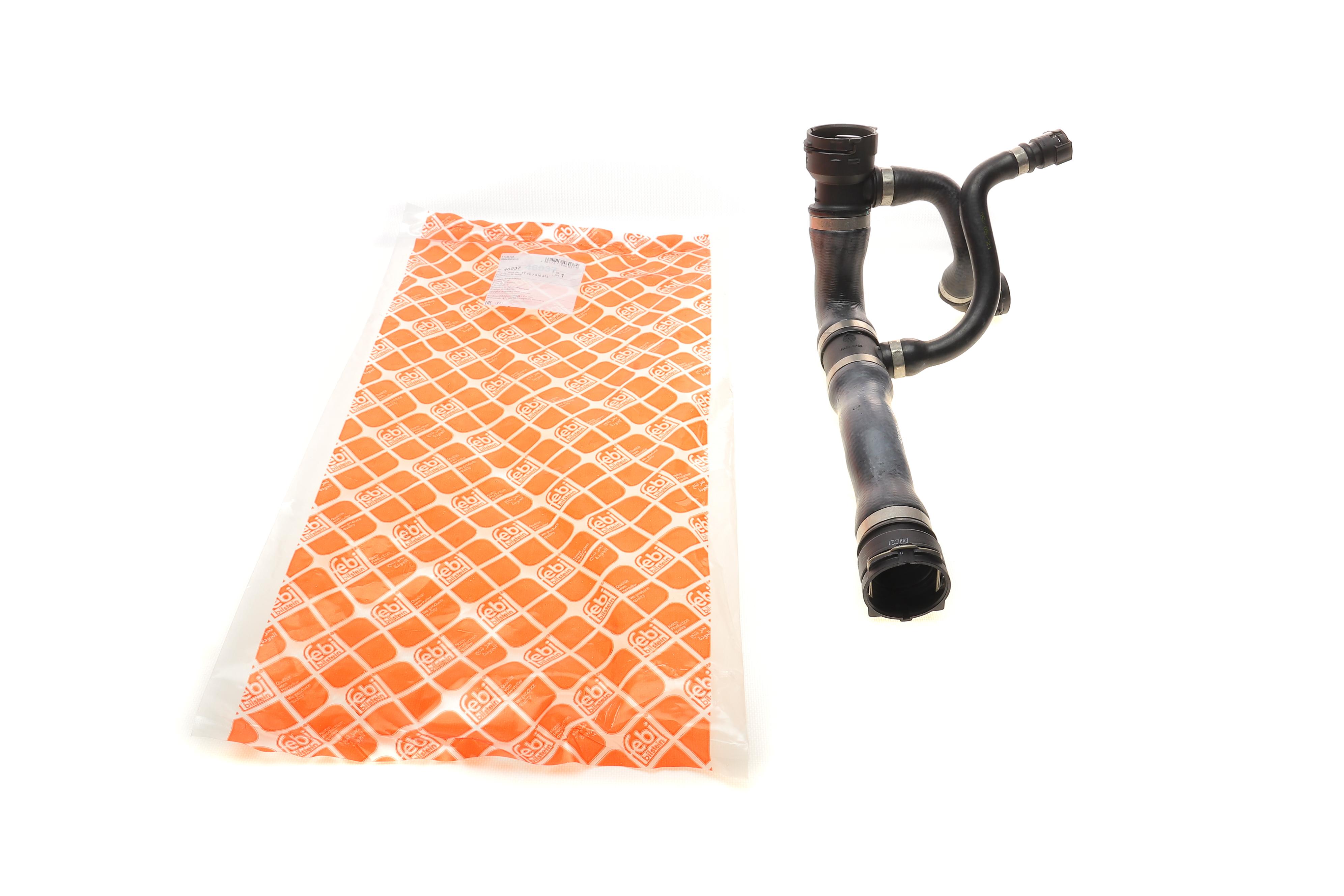 Патрубок радіатора (верхній/L) BMW 5 (E60) 2.0i-3.0i 01-10 (К-кт в зборі)