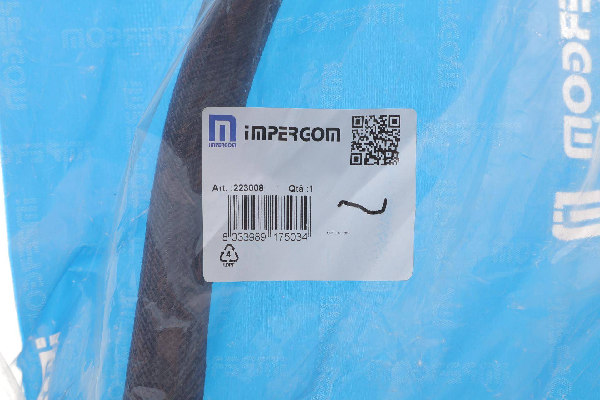 Патрубок системи охолодження Peugeot 206 1.9 D 98-01