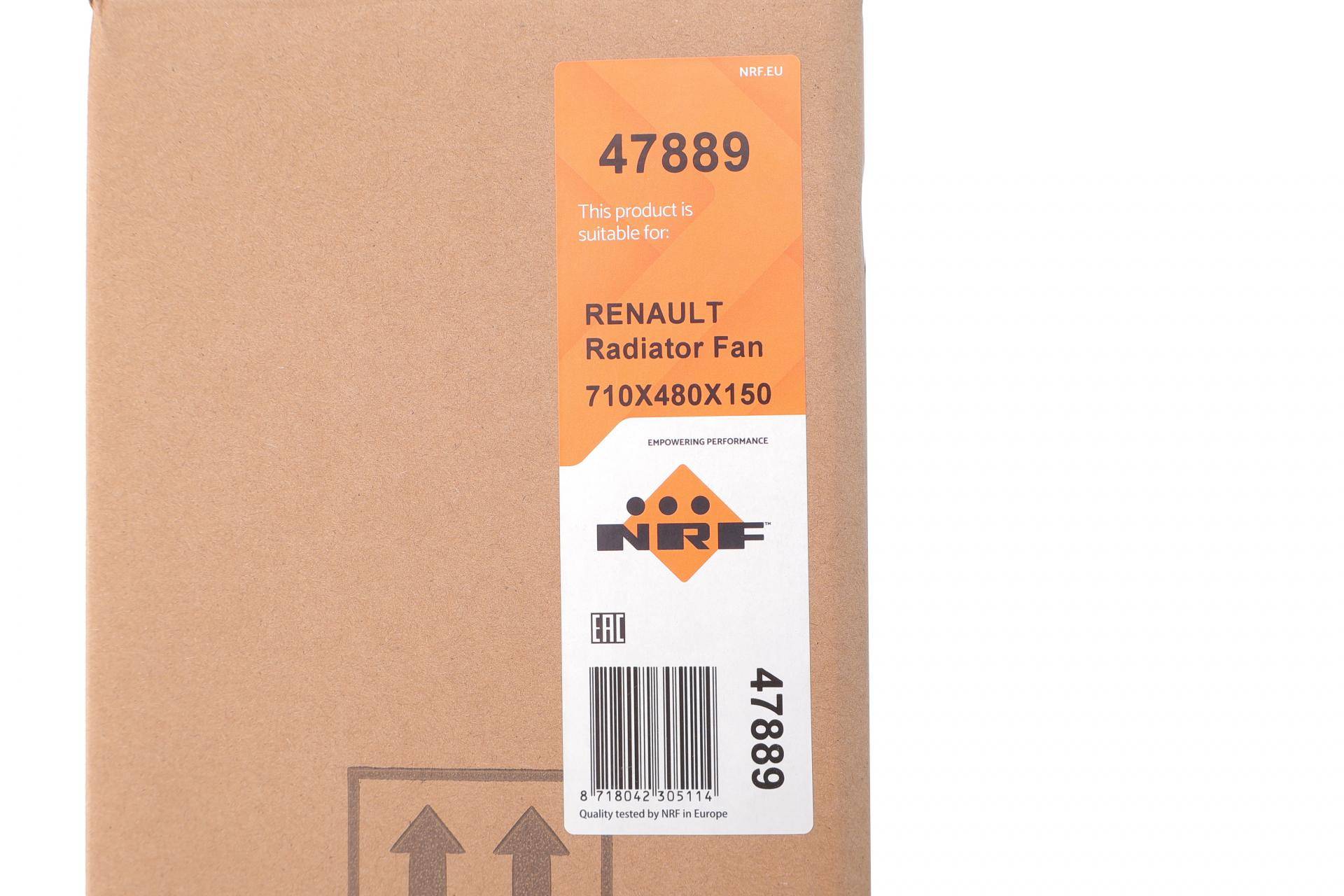 Вентилятор охолодження двигуна Dacia Dokker/Logan/Sandero 08-