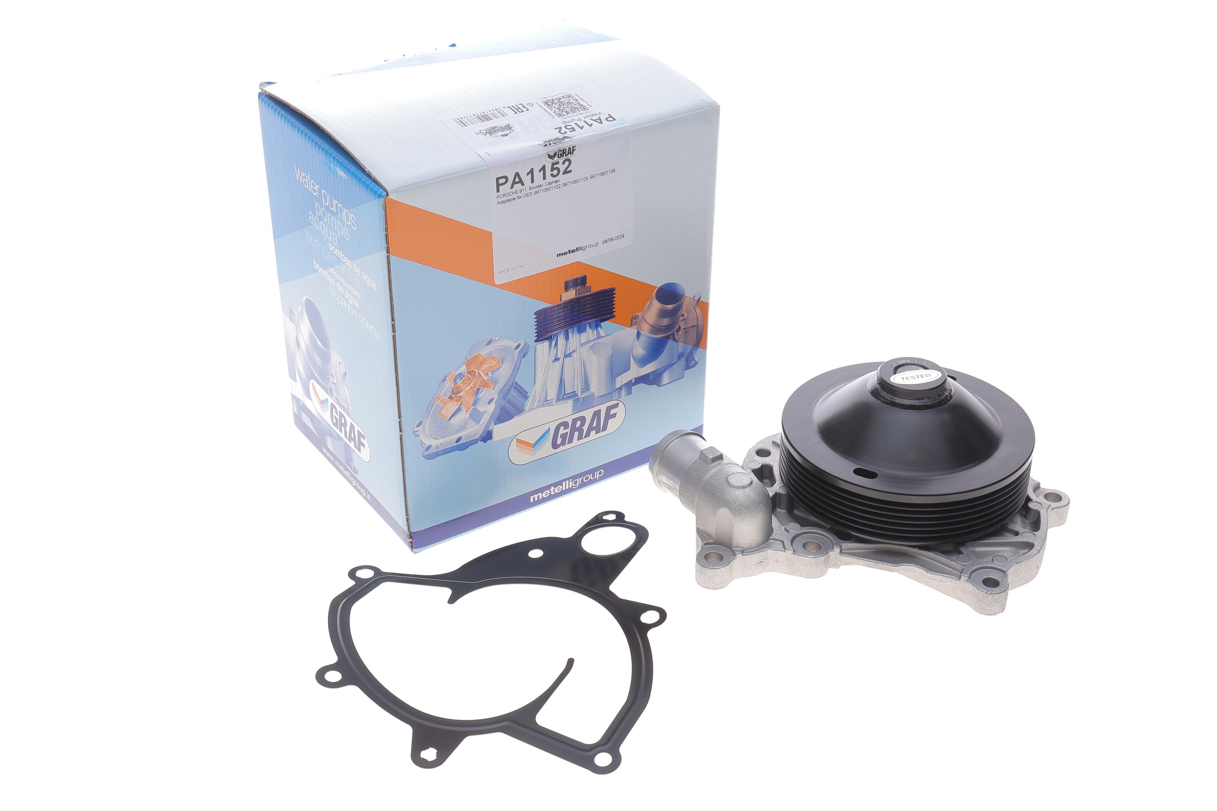 Помпа води Porsche 911/Boxster/Cayman 2.7-3.8 04-12 (R/B) (6 лоп.) (6 кан.)