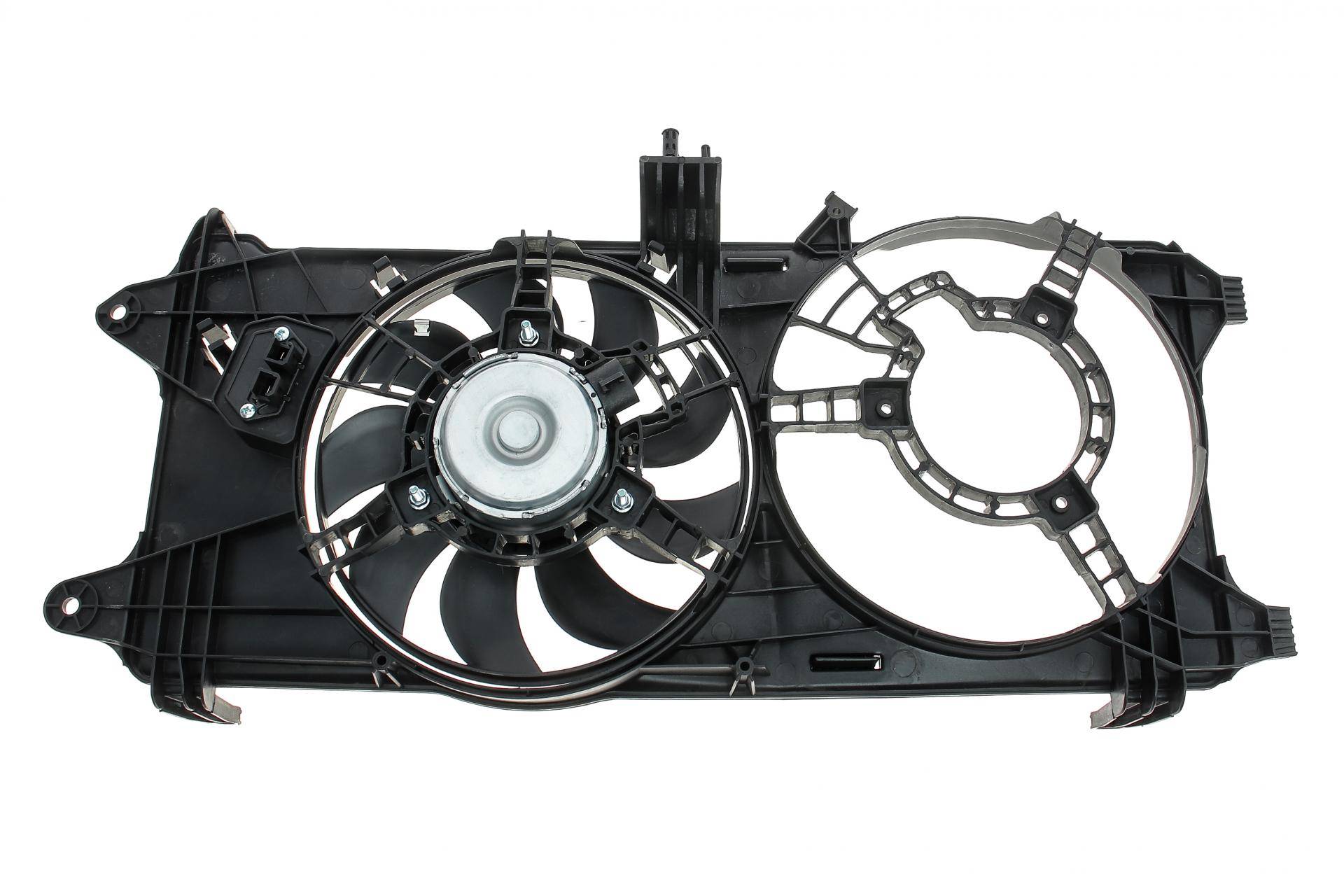 Вентилятор радіатора Fiat Doblo 01- (з дифузором)