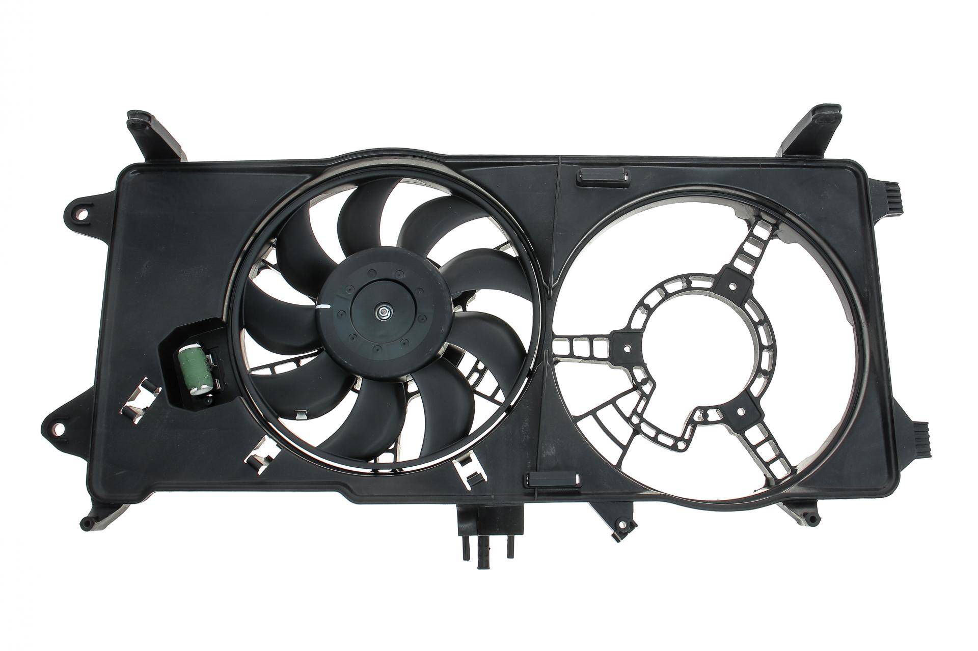 Вентилятор радіатора Fiat Doblo 01- (з дифузором)