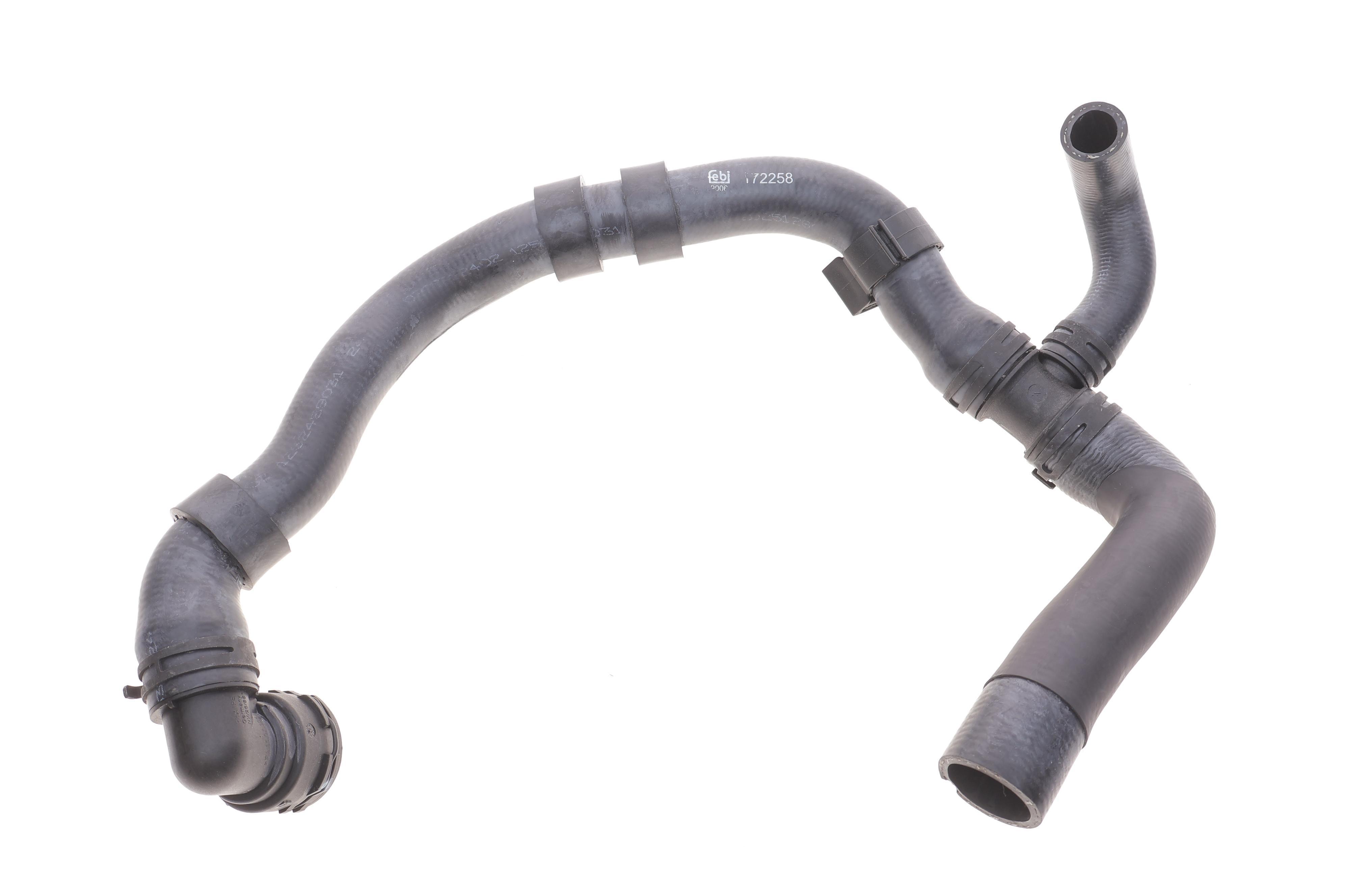 Патрубок радіатора (передній) VW Caddy IV/Golf VI 1.6TDI/2.0TDI 08- (к-кт в зборі)