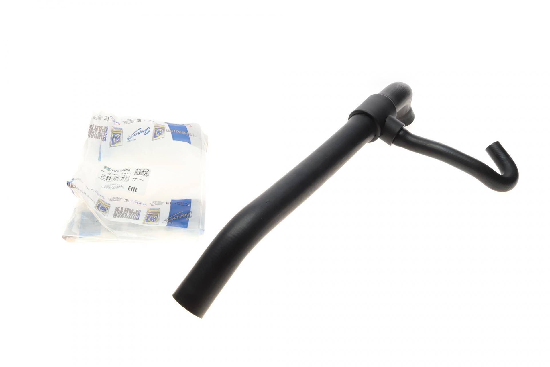 Патрубок радіатора (верхній) Audi 80/100 2.8E 90-96 (в зборі)