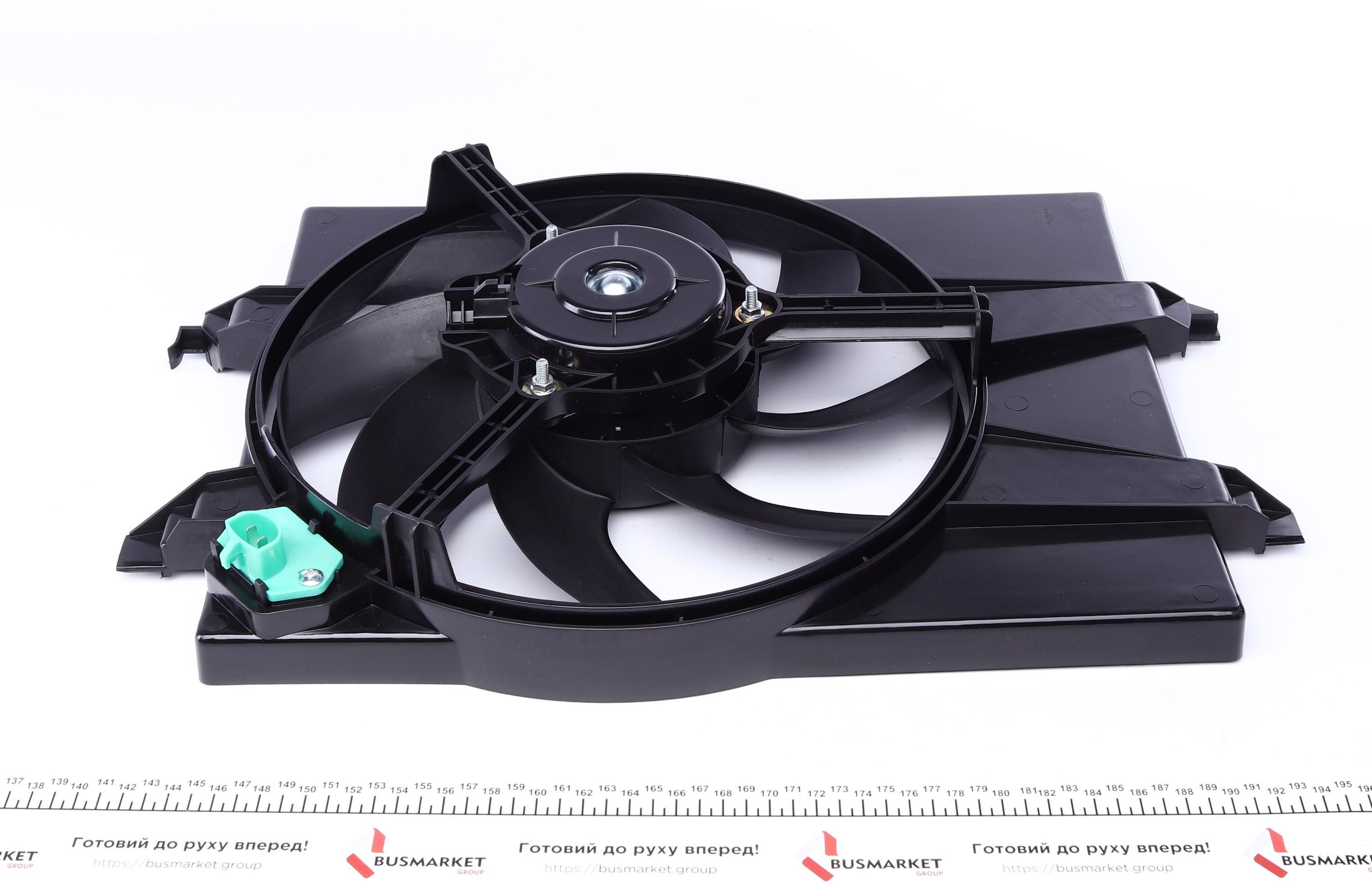 Вентилятор радіатора Ford Fiesta/Fusion 01-12 (з дифузором)