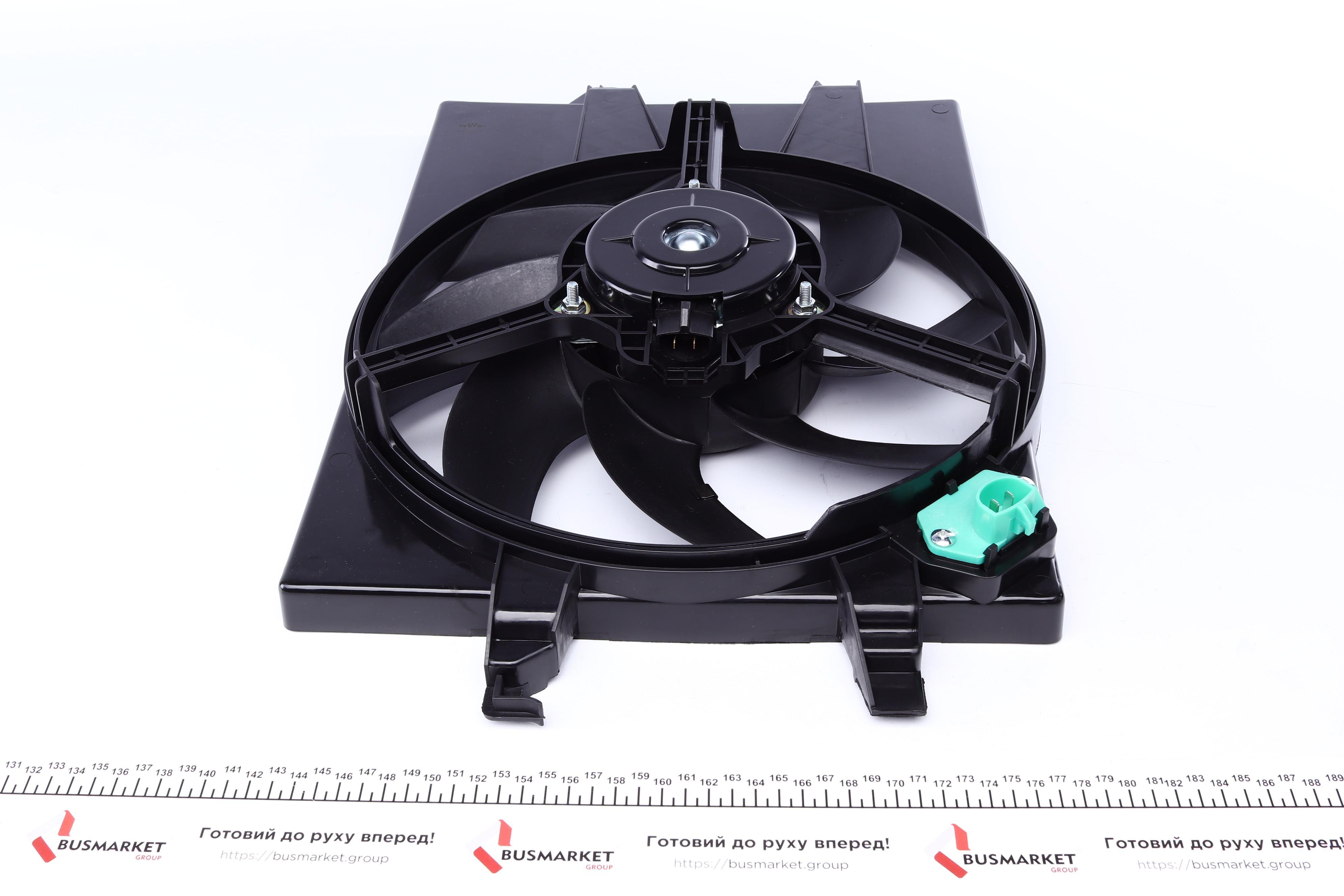 Вентилятор радіатора Ford Fiesta/Fusion 01-12 (з дифузором)