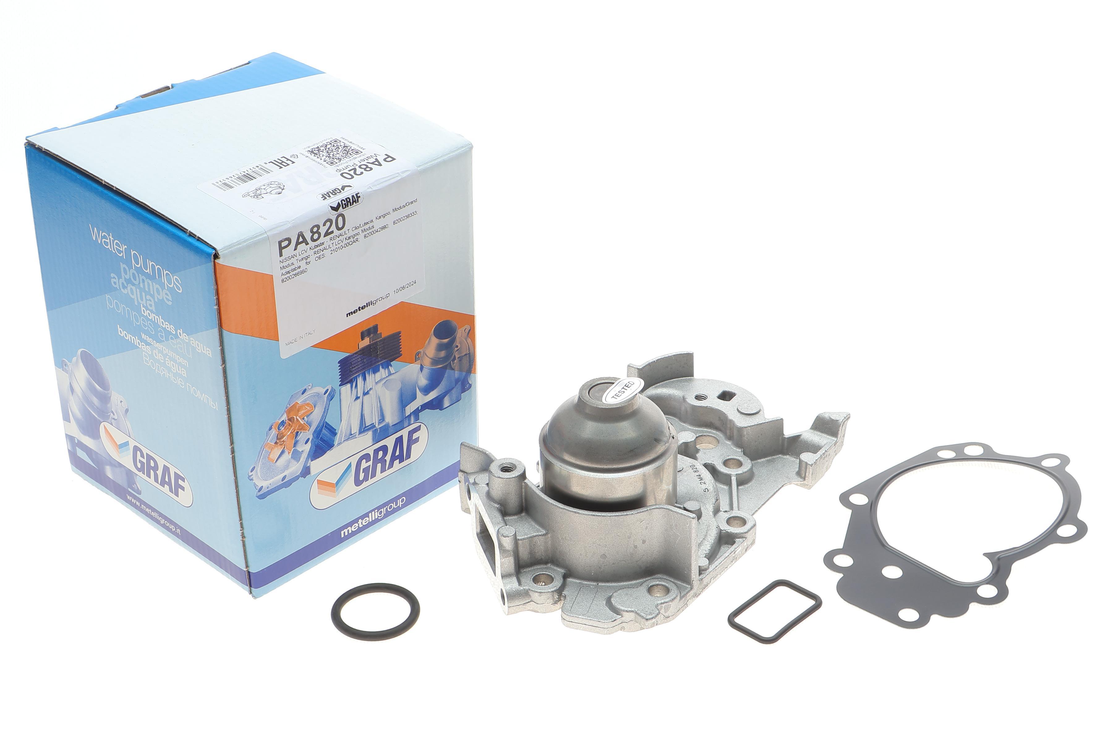 Помпа води Renault Clio 01-/Kangoo 01-/Twingo 1.2 16V 01- (B/B) (6 лоп)