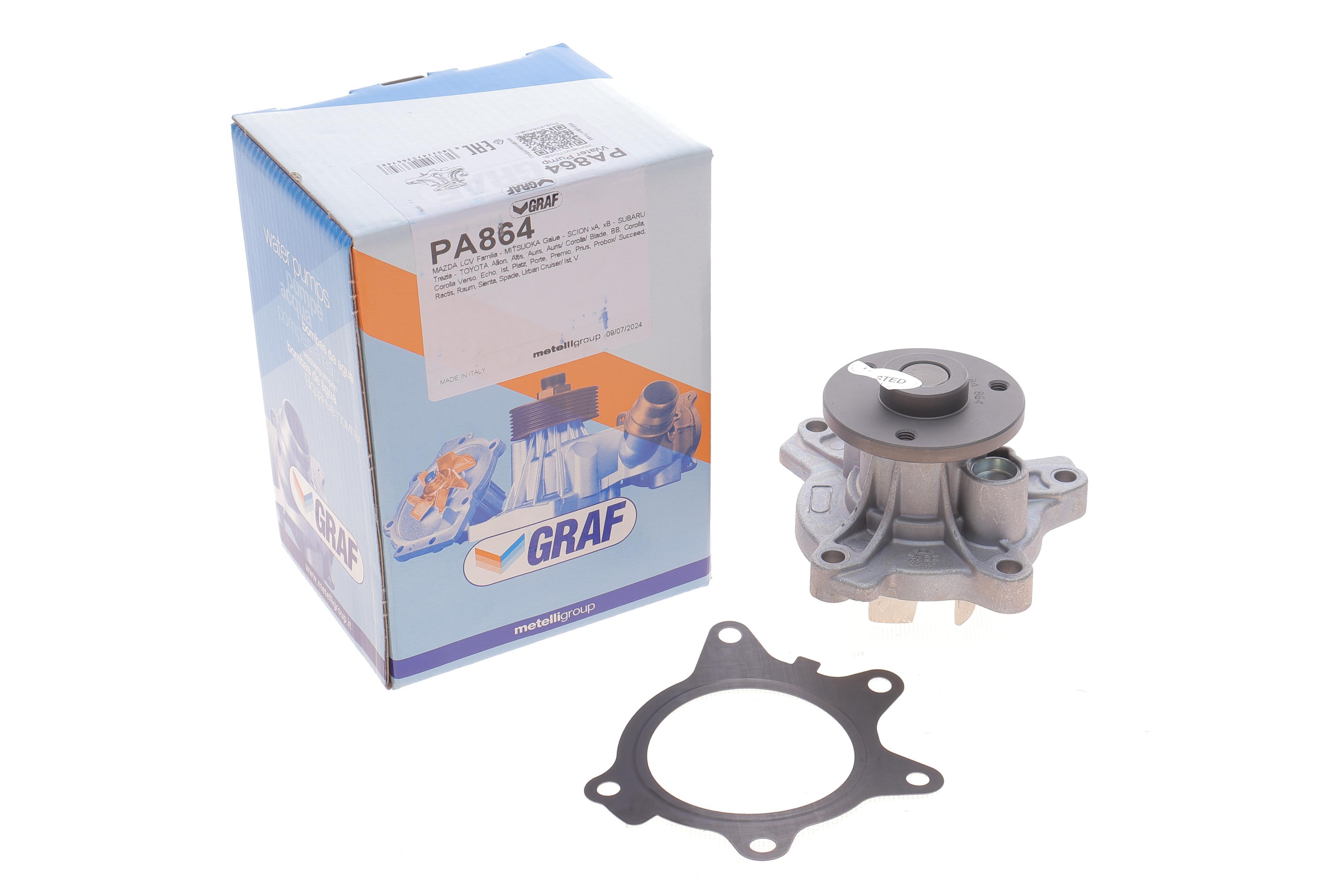 Помпа води Toyota Prius 1.5 Hybrid 00-09/Yaris 1.3/1.5/1.4 D4D 01-13 (B/B) (6 лоп)