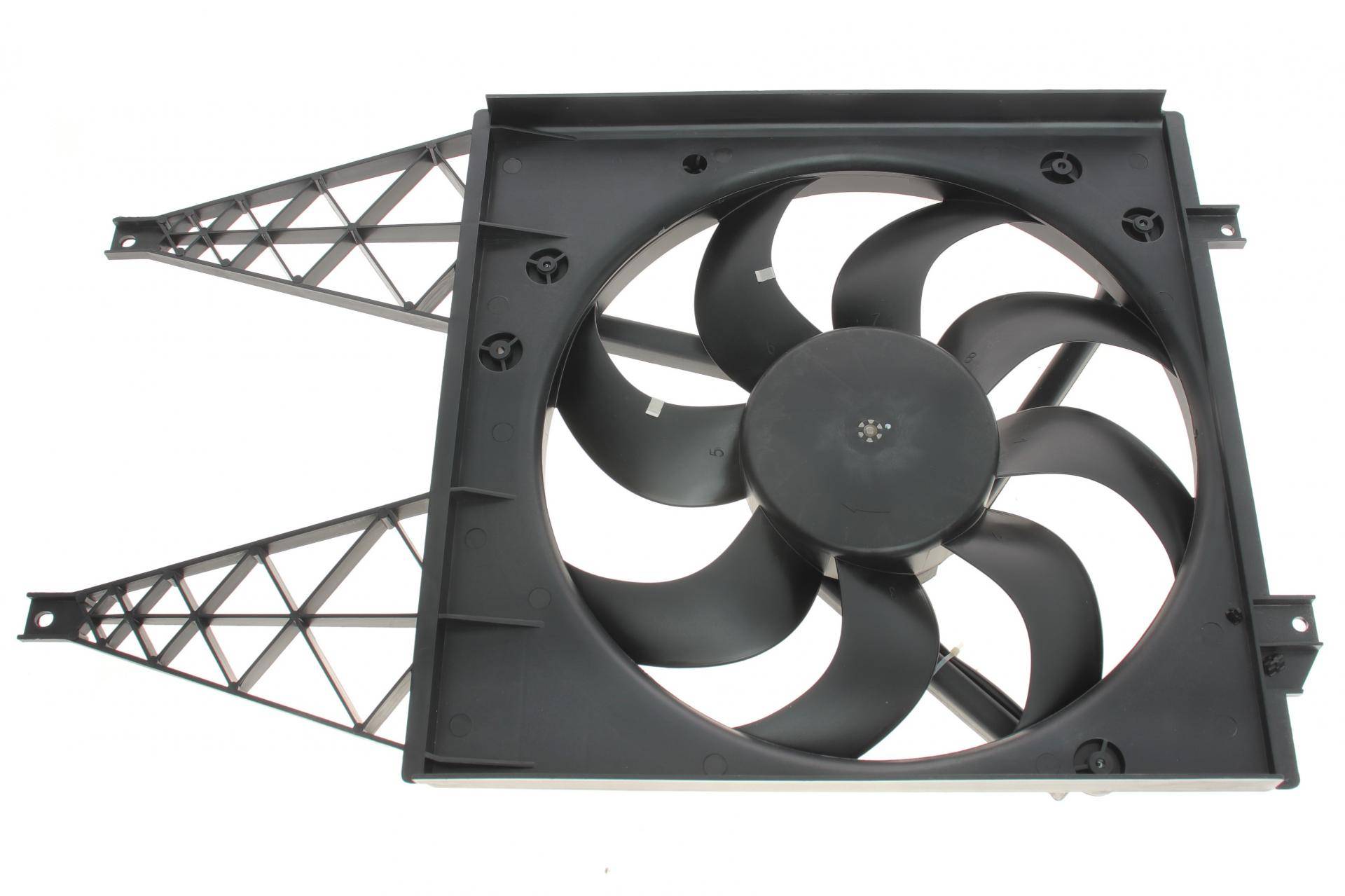 Вентилятор радіатора Skoda Rapid/Fabia 99- (з дифузором)